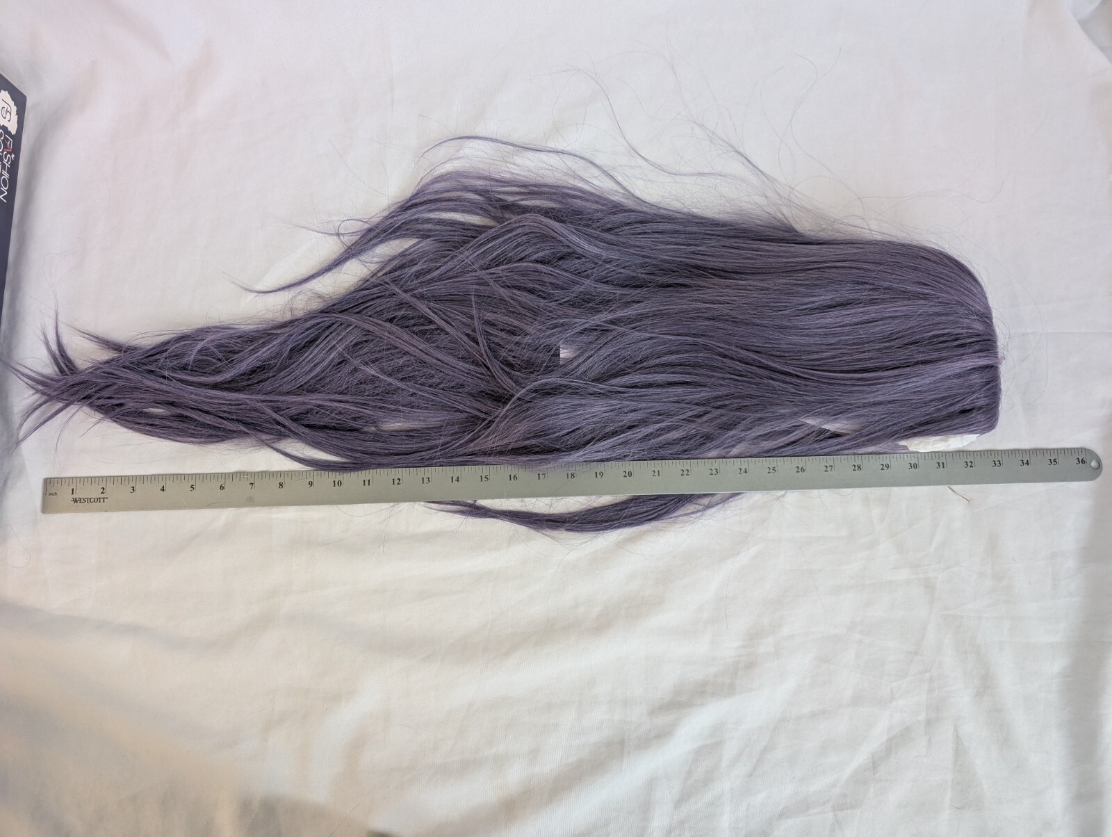 EZ Lace Front Lace Wig Purple Blue Curling Iron Safe to 360F Extra Long 33″