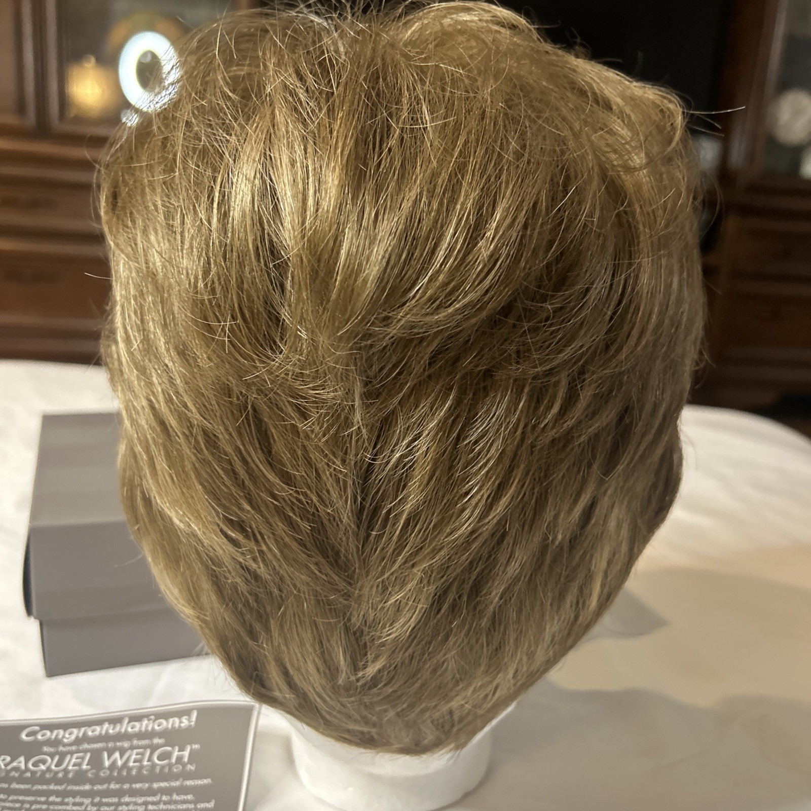 RAQUEL WELCH WIG Signature Collection SHORT Hair U Wear Light Brown Layered Pix