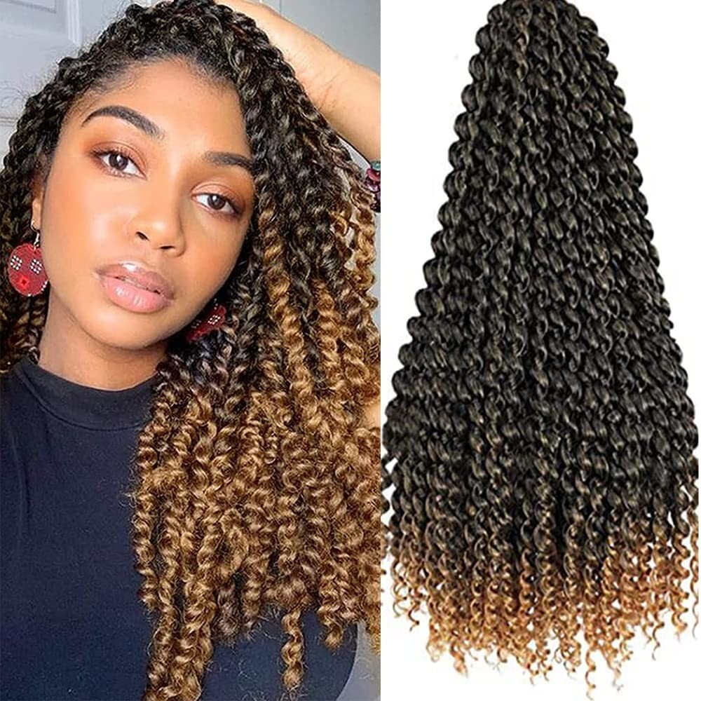 LOT 6 18″ Passion Twist Hair Water Wave Crochet Braids 18″ LOT Braids NEW