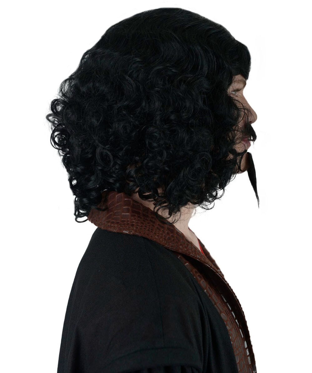 Adult Men’s Renaissance Artist Wig and Mustache, A-01-009-001