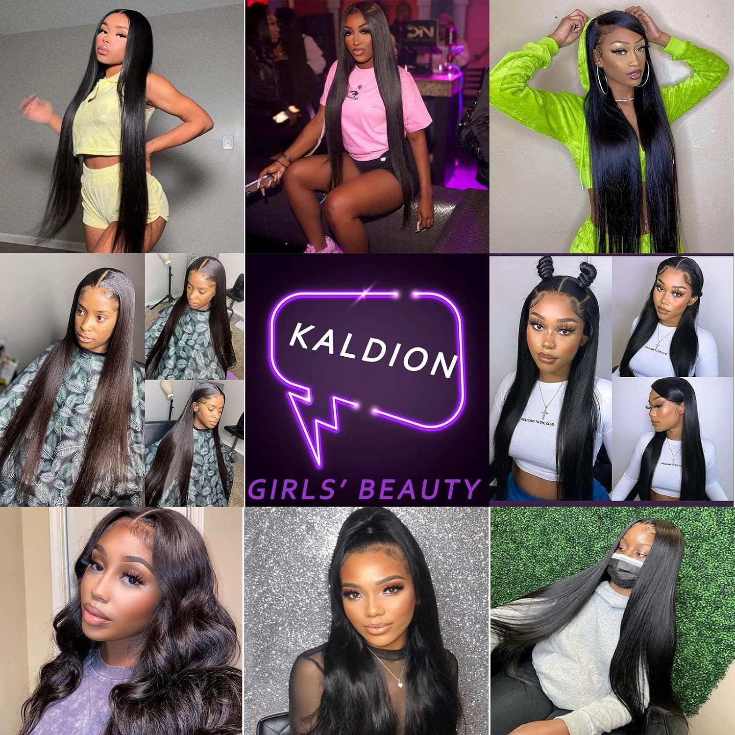 Glueless 180% Density Lace Front Wig – Natural Black Human Hair, 24 Inches