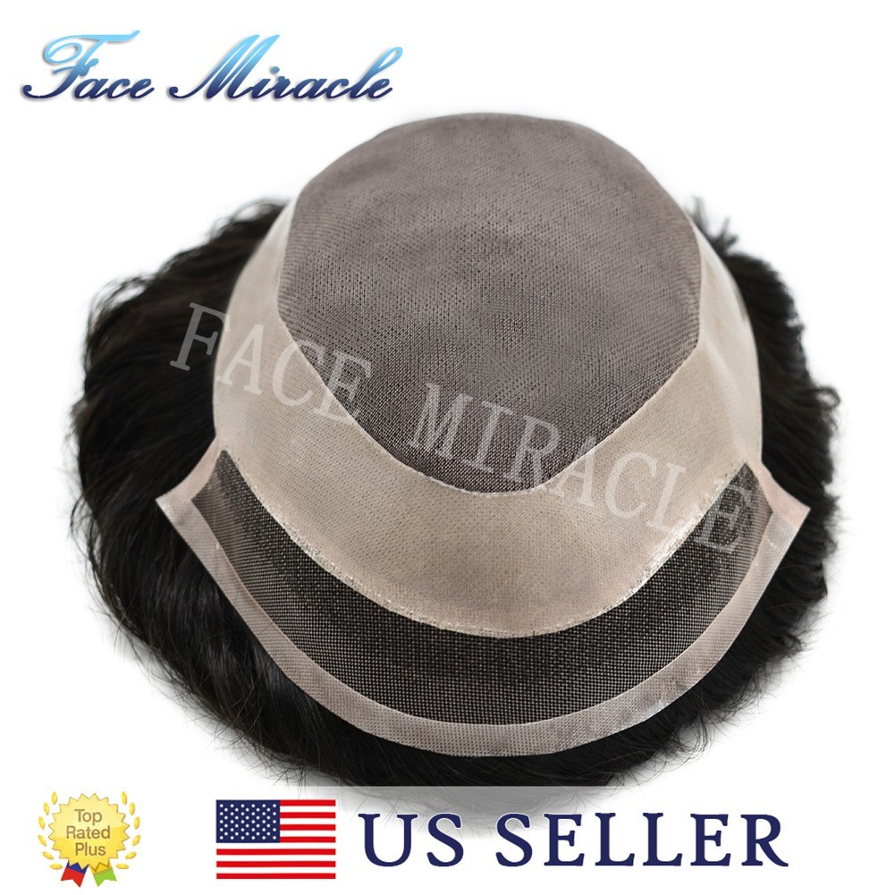 Fine Mono Toupee for Men Hair Pieces Human Hair System NPU Mens Toupee Units