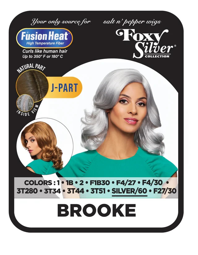 Foxy Silver BROOKE J-PART Wig, Stylish and Natural-Looking Synthetic Wig