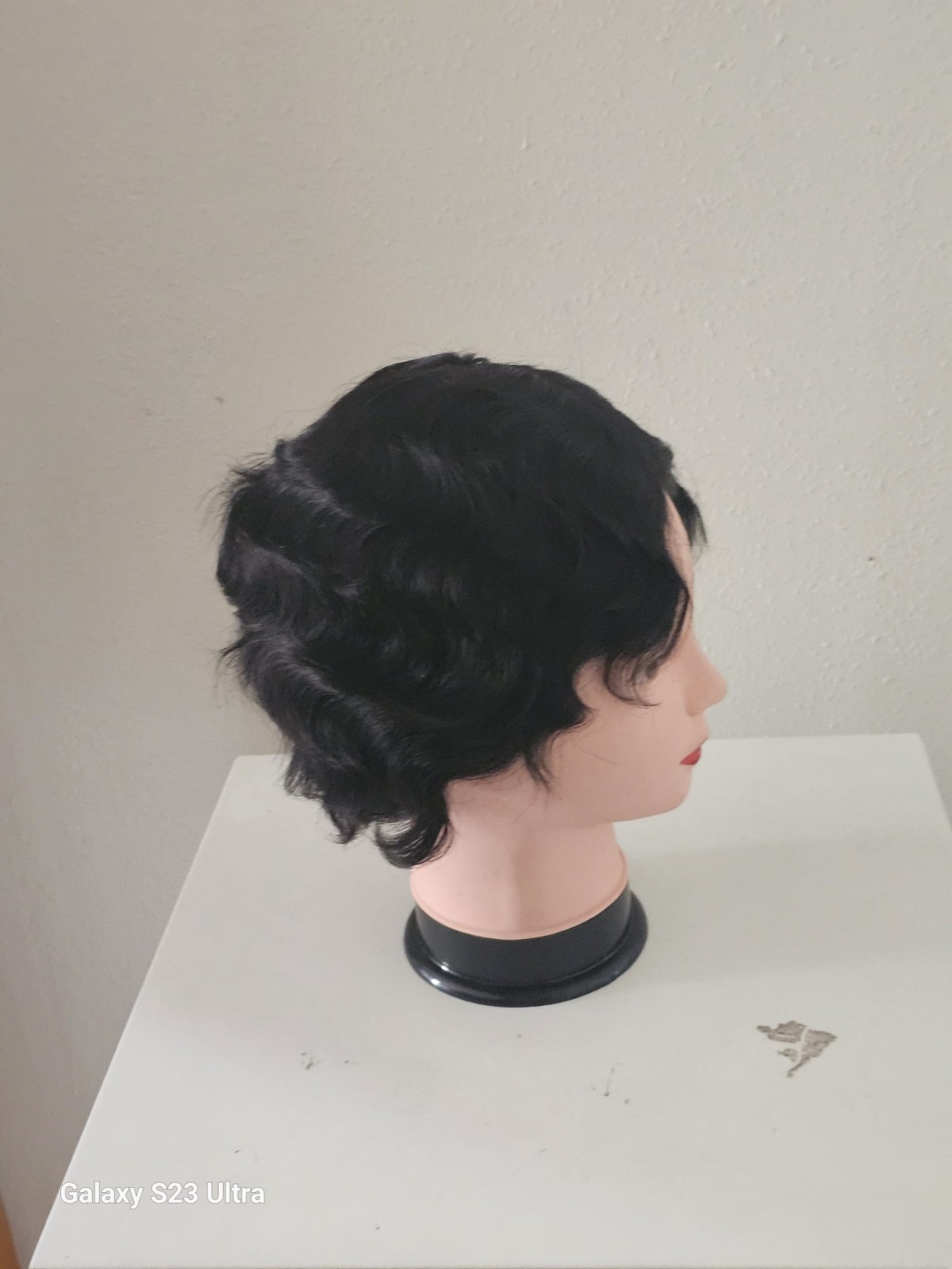 Short Finger Wave Wigs Human Hair Wig For Womens Short Ocean Wave Pixie Cut…