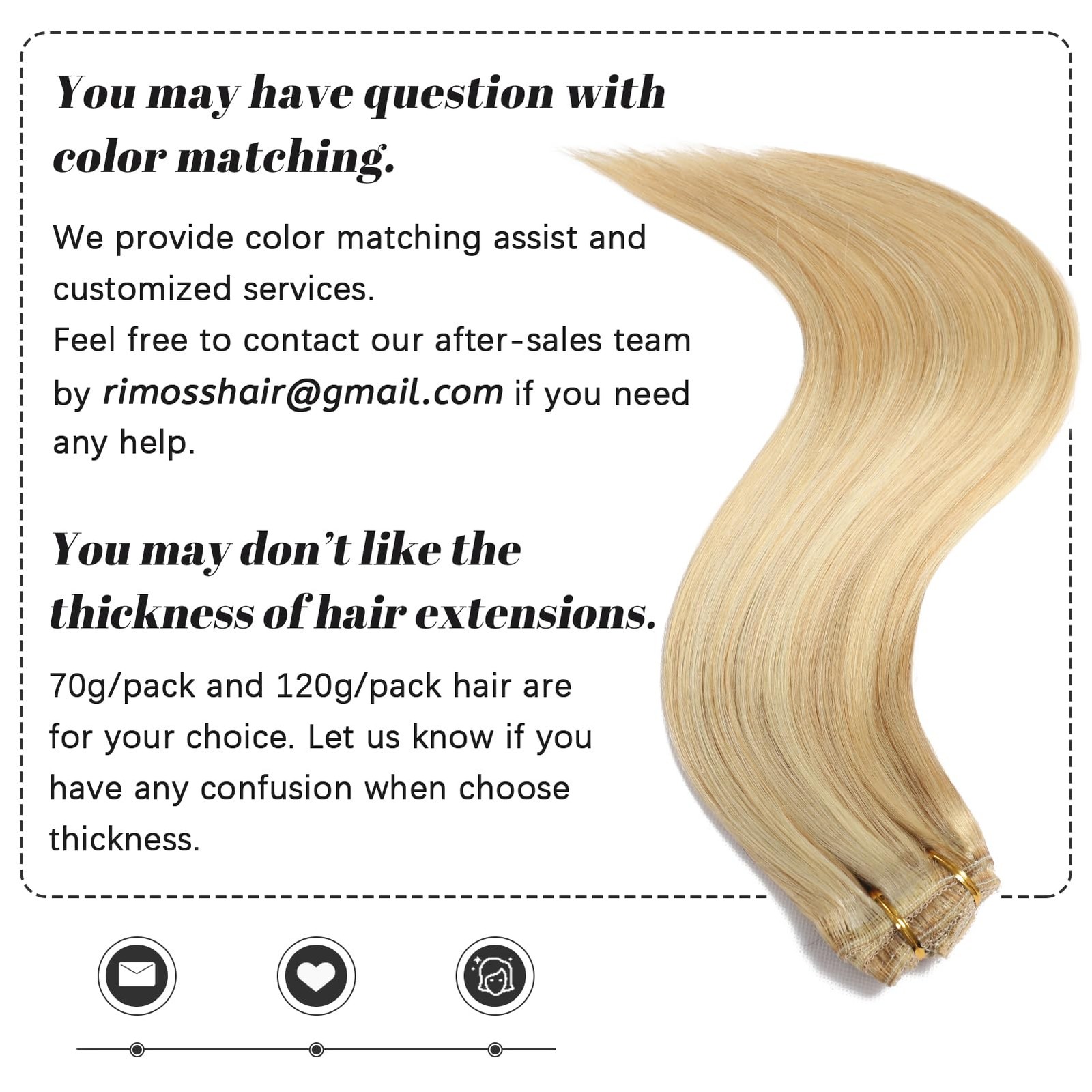 Rimoss Clip In Extensions Real – 24 Inch 7Pcs Dirty Blonde To Bleach