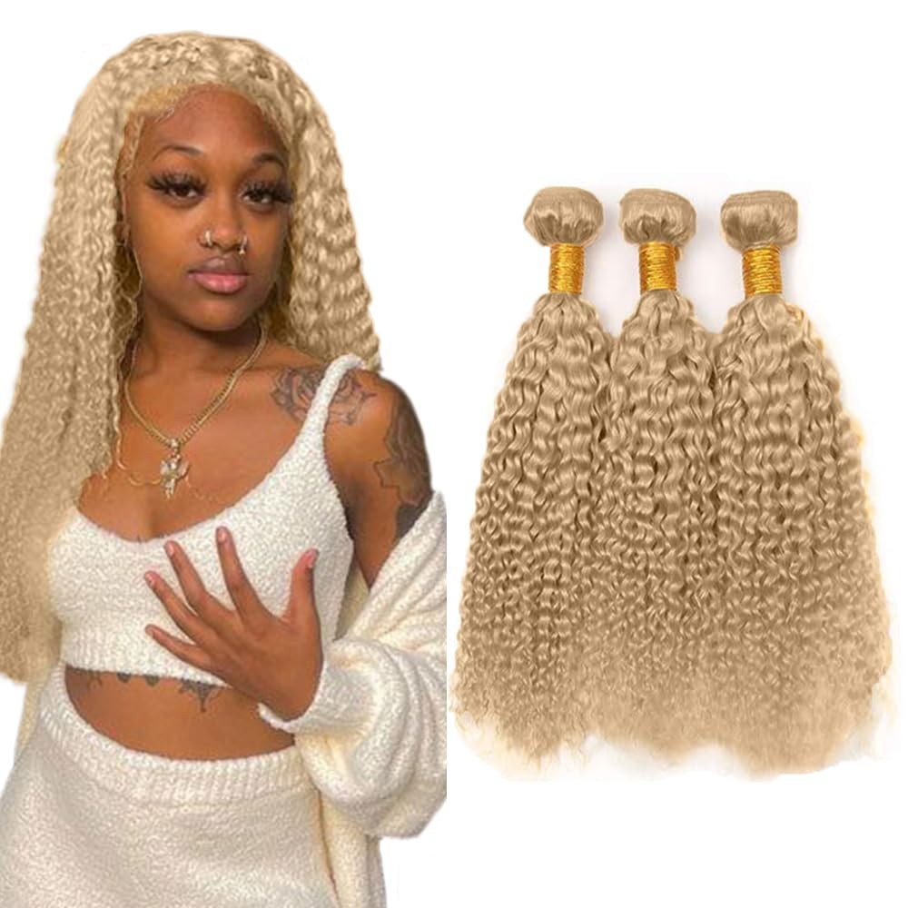 #22 Blonde Bundles Human Hair Water Wave Bundles 24 26 28 Inch Human Hair Wea…