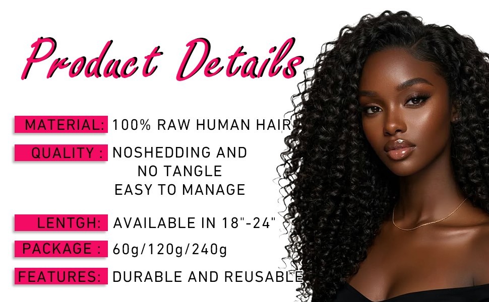 22-24″ 60g Human Hair Crochet Deep Wave for Black Women Miracle Knots 30 Strands