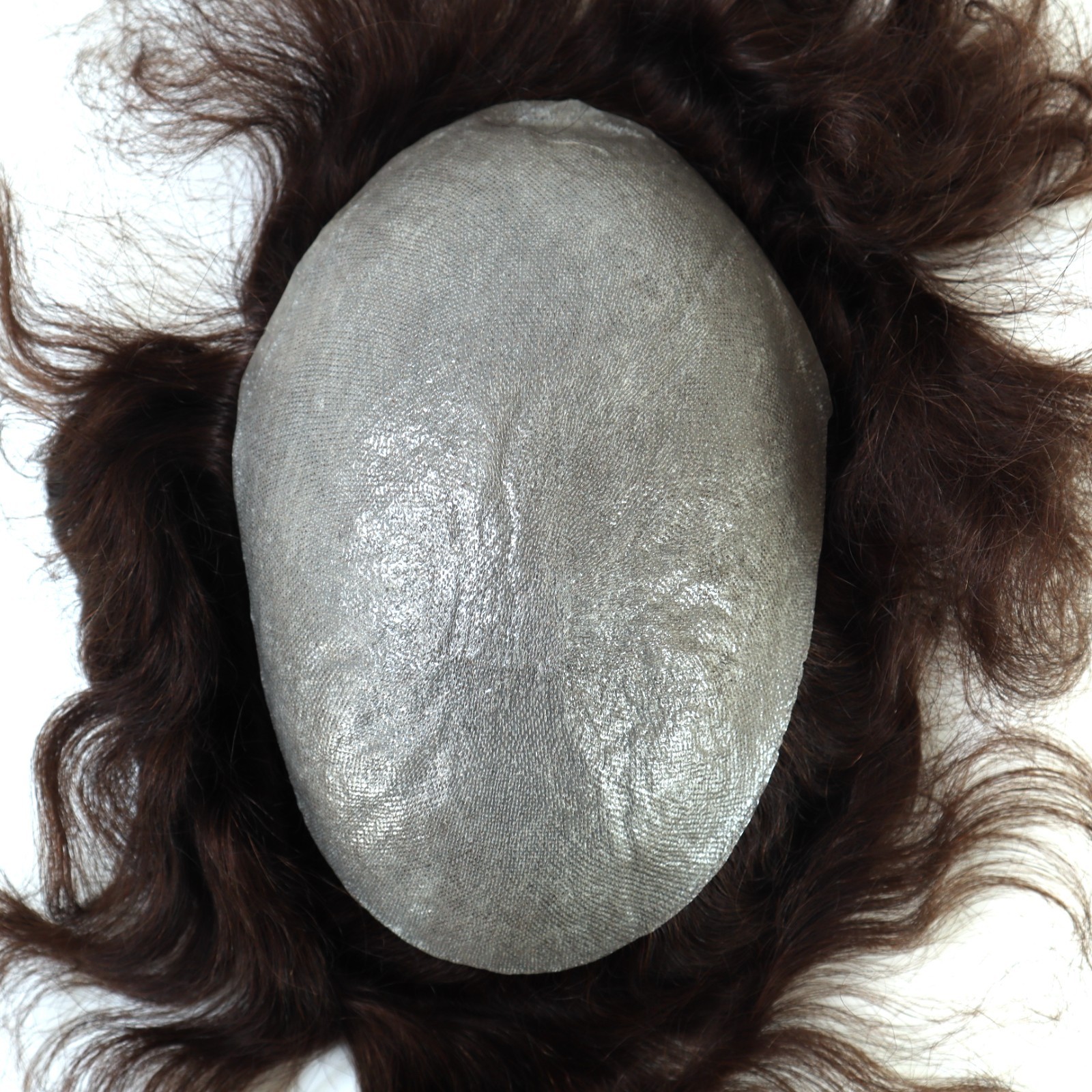 Toupee for Mens Human Hair Replacement System Hairpiece All Thin Skin Toupee