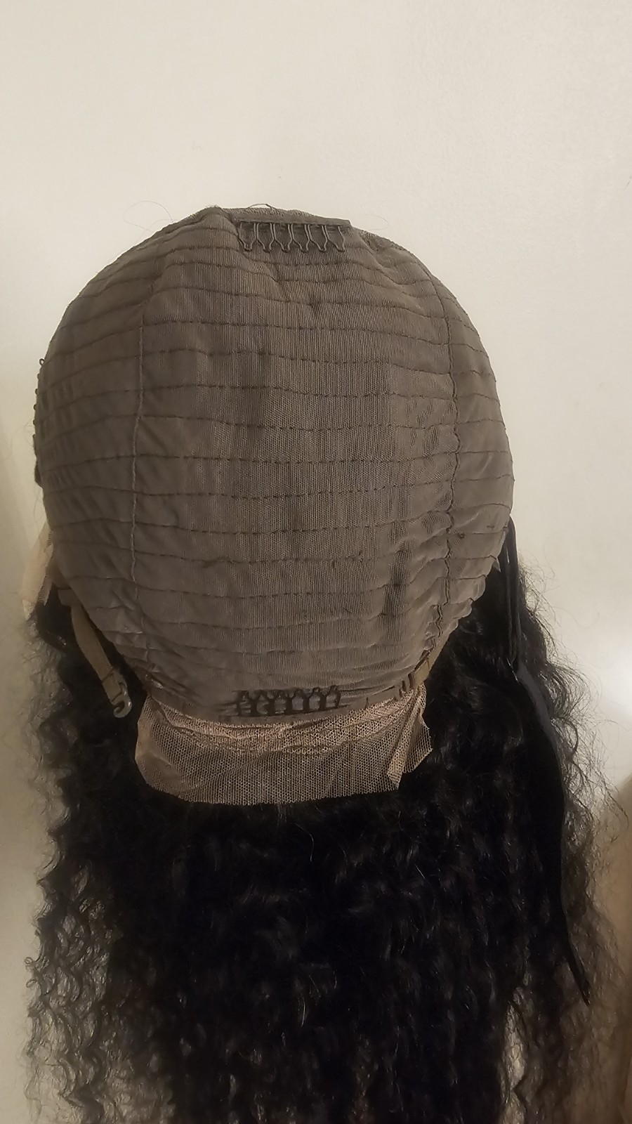 High Quality regular Top Black 24 to 26″ curly 100% Virgin Human Hair Lace Wig