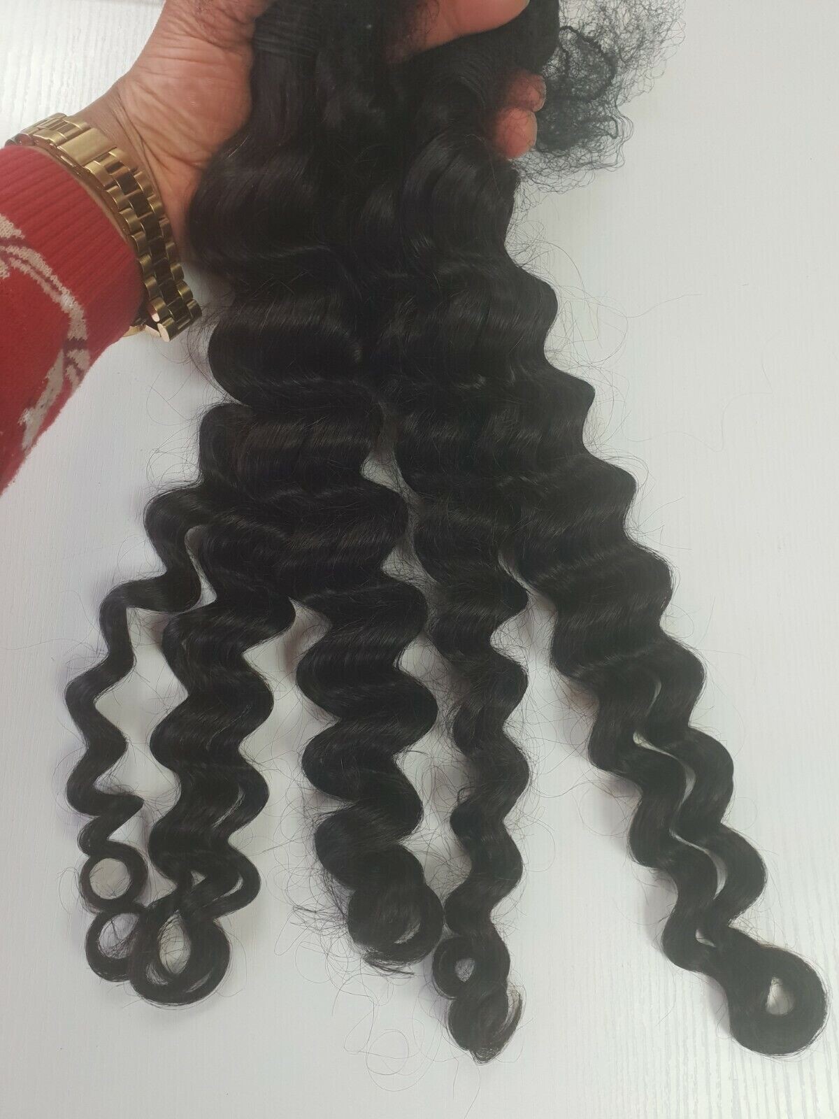12A RAW CAMBODIAN VIRGIN HUMAN HAIR DEEP LOOSE WAVE 26+26+28+28 4BUNDLES 400g 1B