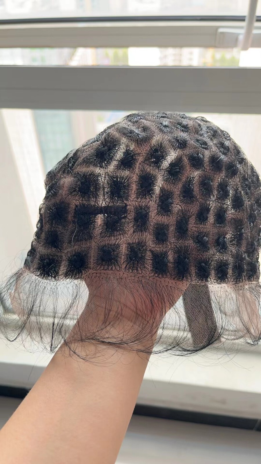 Full Lace Wig Cap for Braiding Goddess Boho Braid Crochet Wig Cap with Baby Hair
