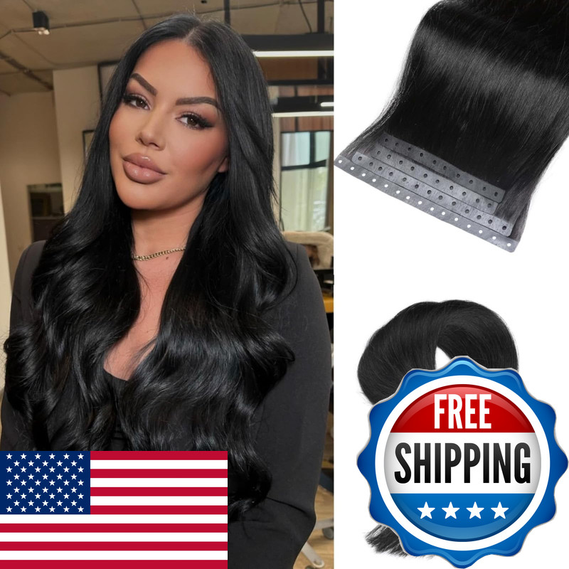 Hanne Fashion Invisible Beaded Weft Hair Extensions Human Hair Dual-Use Micro