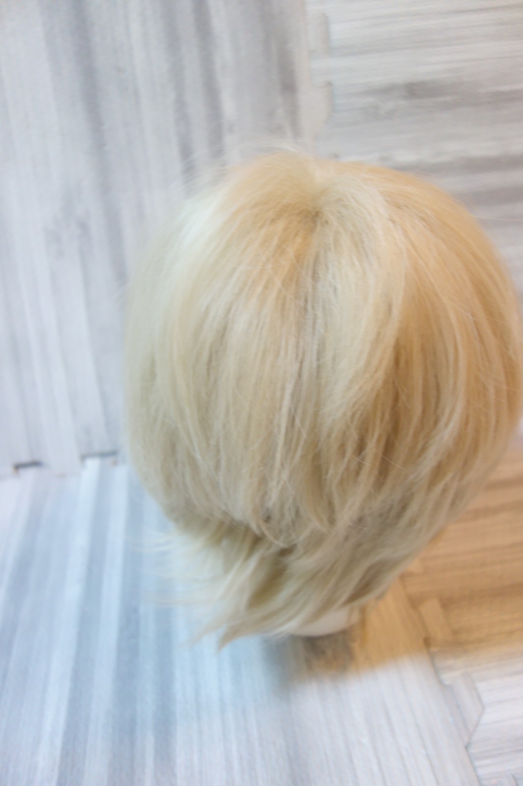 Lot of Three Wigs Various Colors Styles Lace Caps Black Blonde Purple