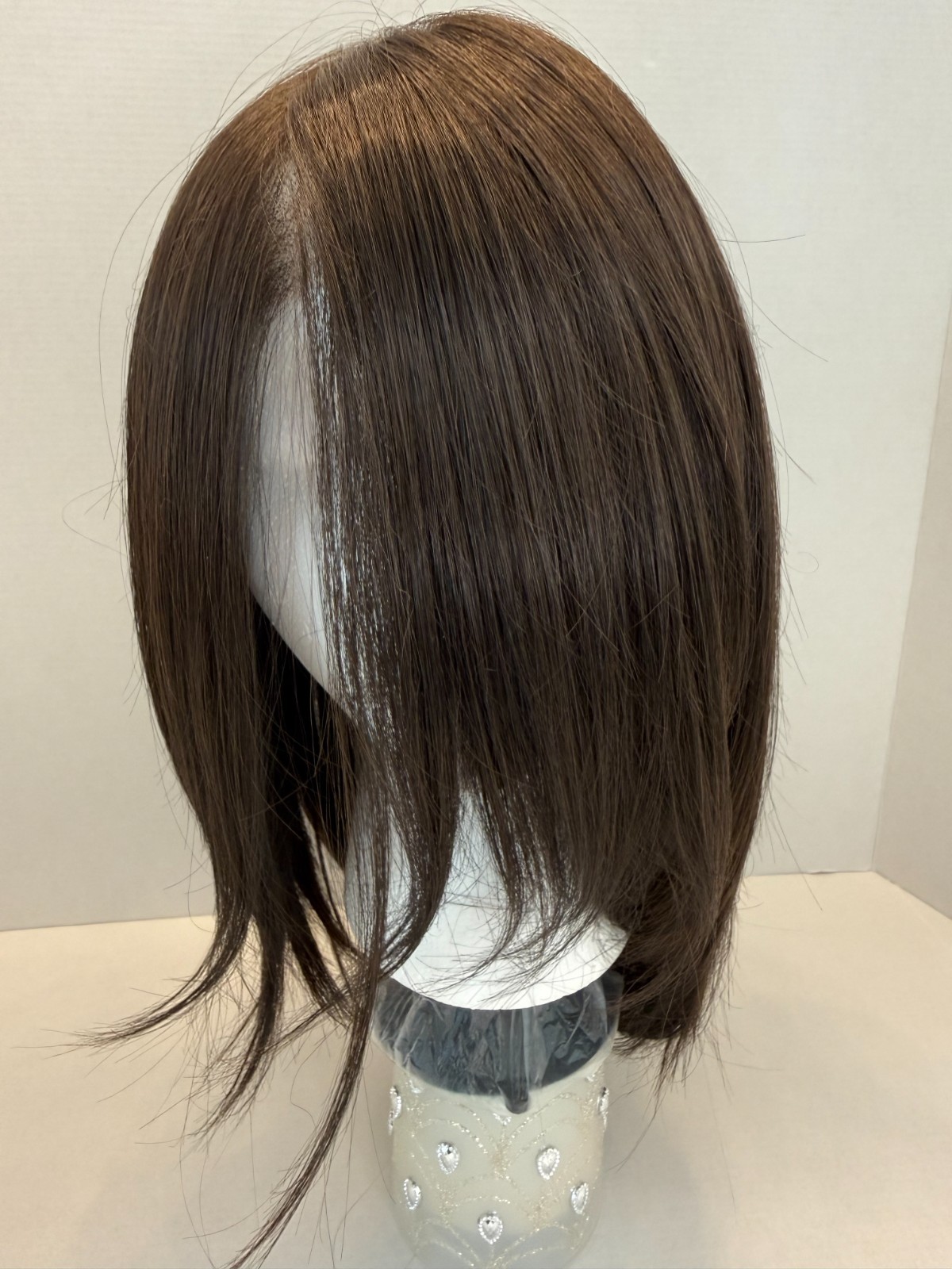 Custom Handmade Wig Brunette 15in Hair Cancer Alopecia Use