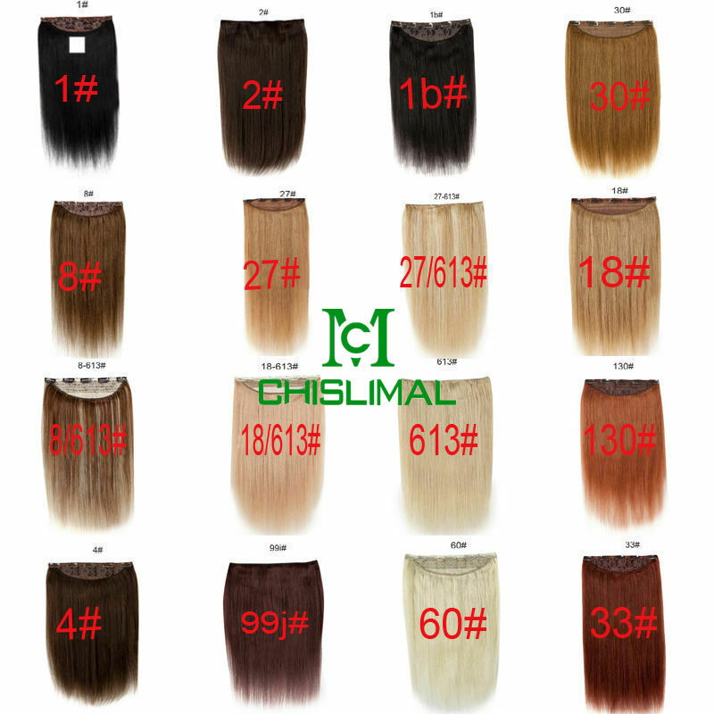 12-32inch 100g Remy Clip In Human Hair Extensions 3/4 Full Head Weft Custom Made