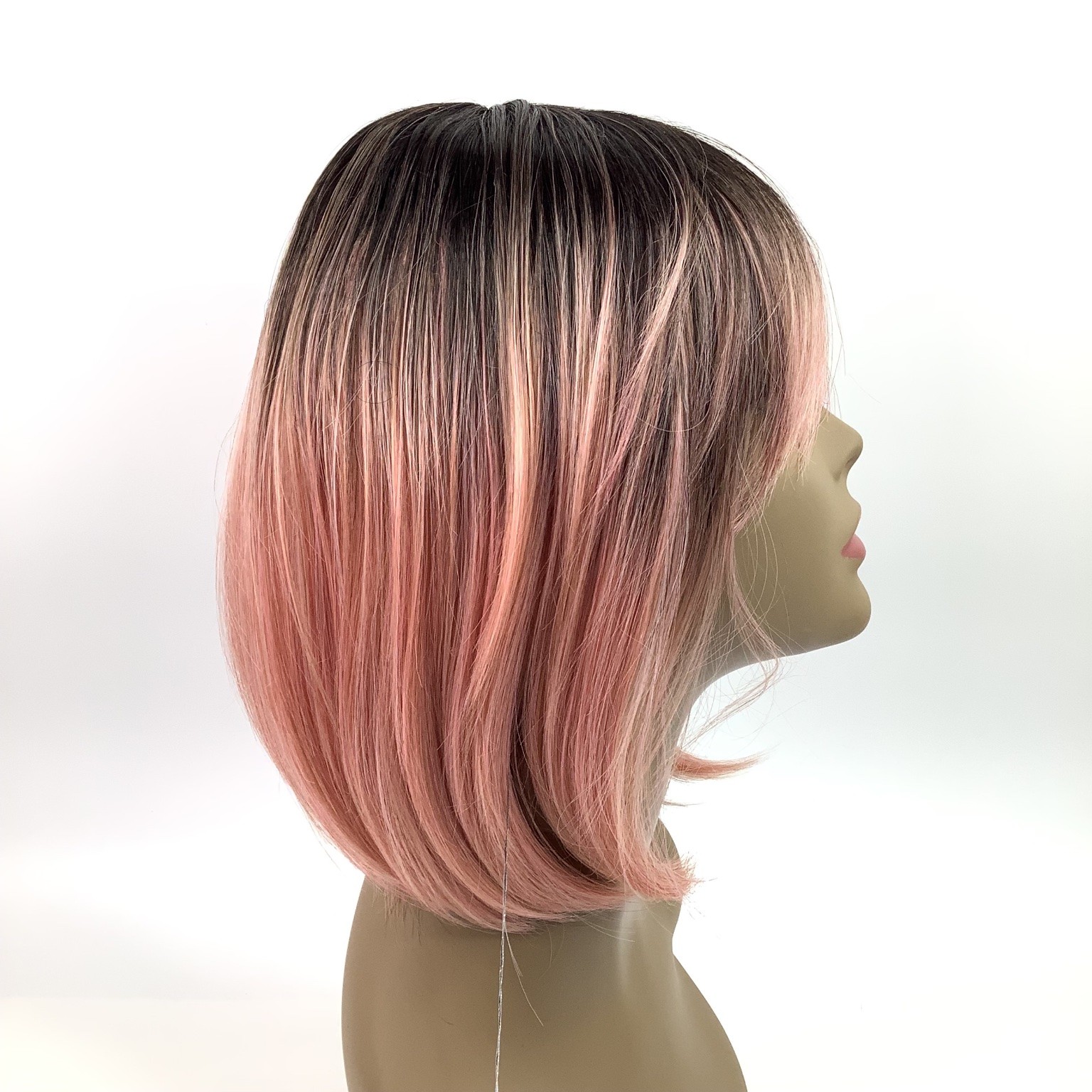 Vanessa Slim Lite with Bang SLB TWO Wig OMT4/RPINK Short Bob Heat Resistant