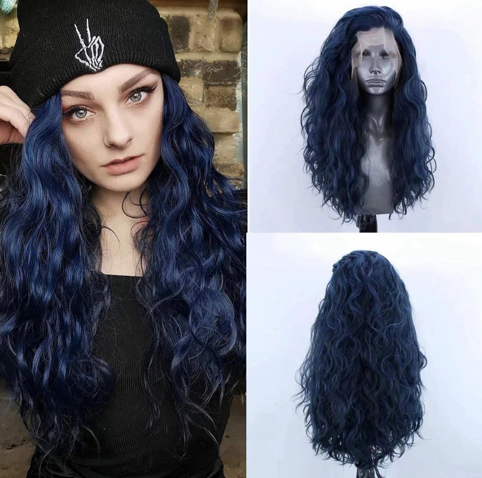 Set of two Curly Wig Heat Synthetic Lace Front Wig Women Synthetic Cosplay Wigs