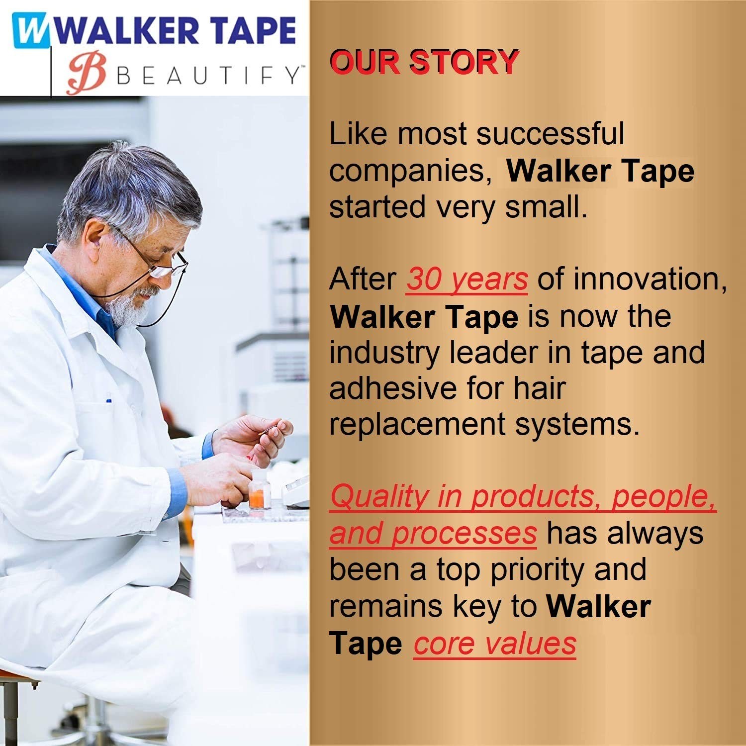 Walker Tape Ultra Hold Hair System Adhesive 3.4Oz W/Wig Glue Brush Applicator