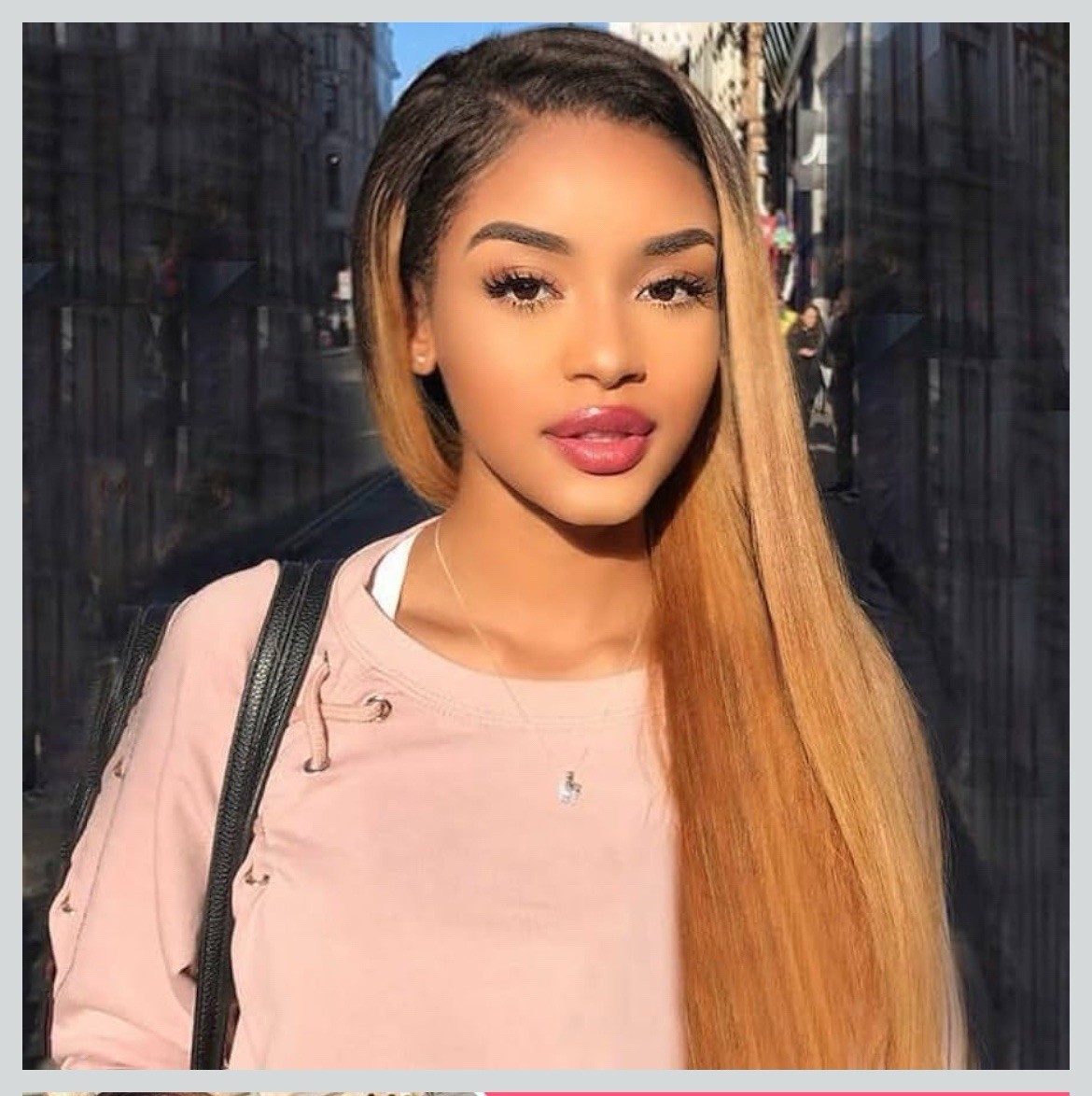 28 Inch Long Straight Ombre Honey Blonde 100% Human Hair Lace Front *NEW*