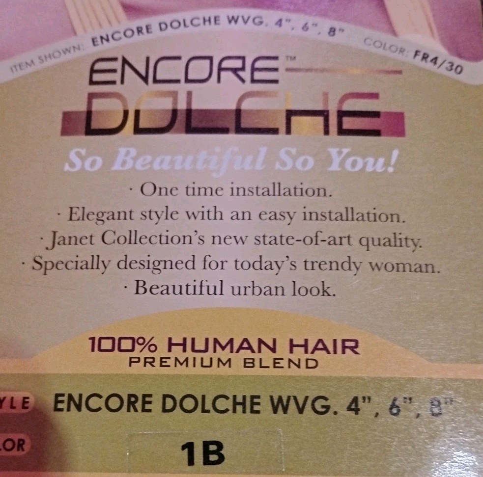 Janet Collection Encore 100% Human Premium Blend yaky Wrap And Roll 4,6,8 Inch