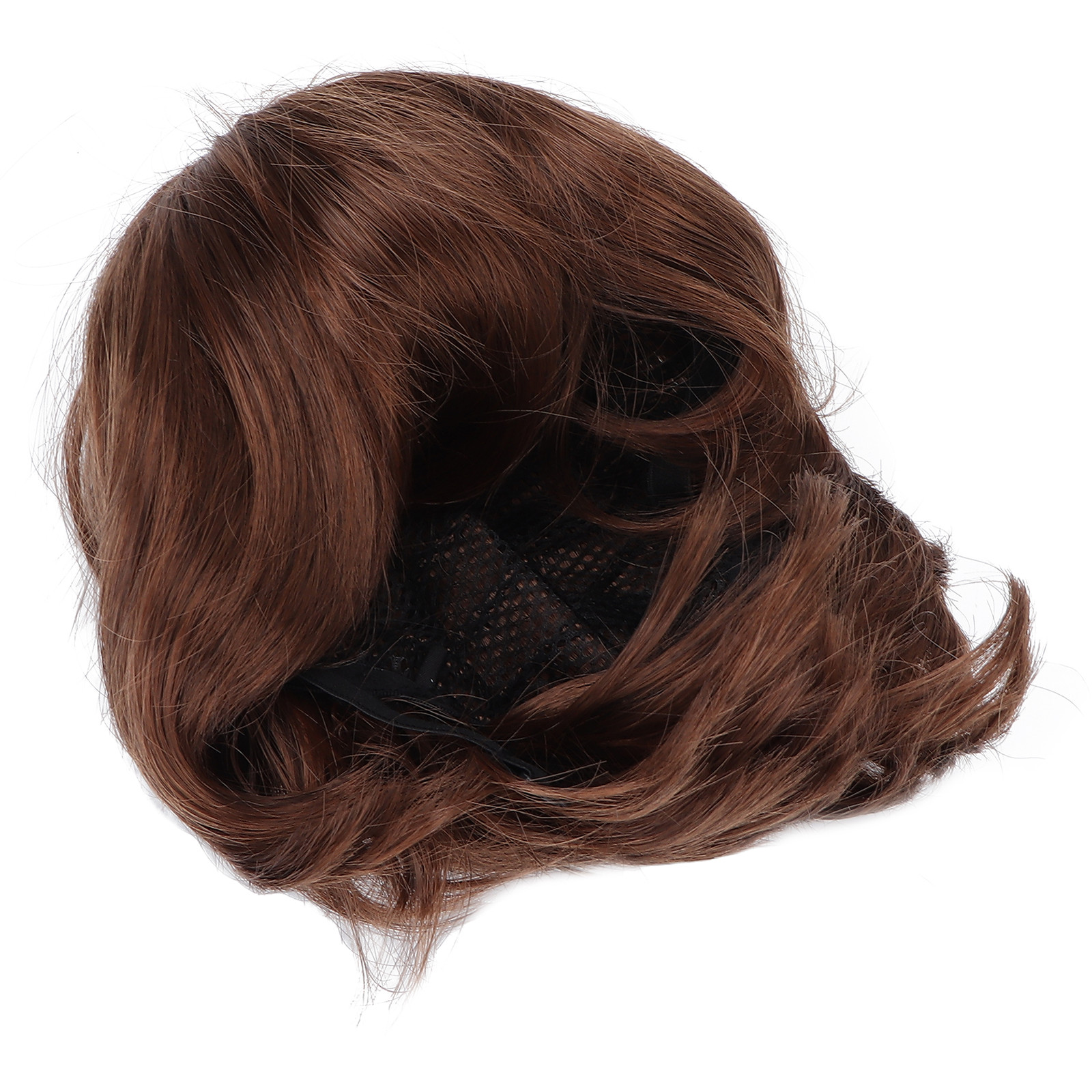 Men Short Light Brown Wig Male Short Straight False Hair Full Wig for Halloween