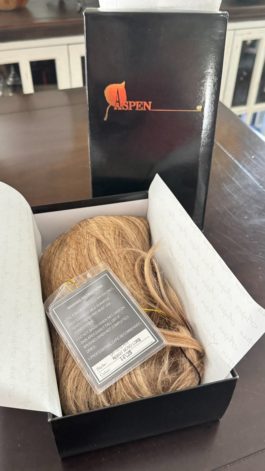 Aspen Human Hair – CH-007 – Light Golden Brown Frosted w/ Light Golden Blonde