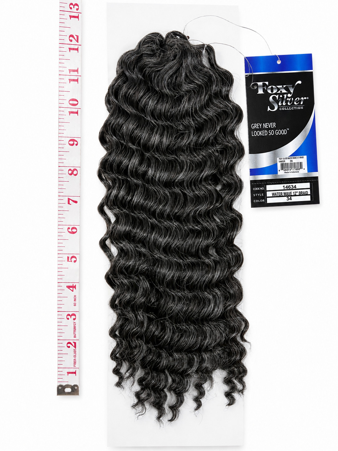 Foxy Silver Water Wave 12” Crochet Braiding Hair