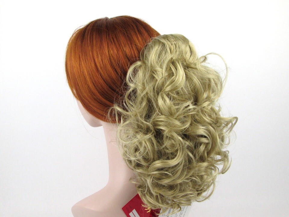 11″ LONG LOOSE SPIRAL CURLS CURLY HAIRDO HAIRPIECE PONYTAIL CLAW CLIP ON PHOEBE