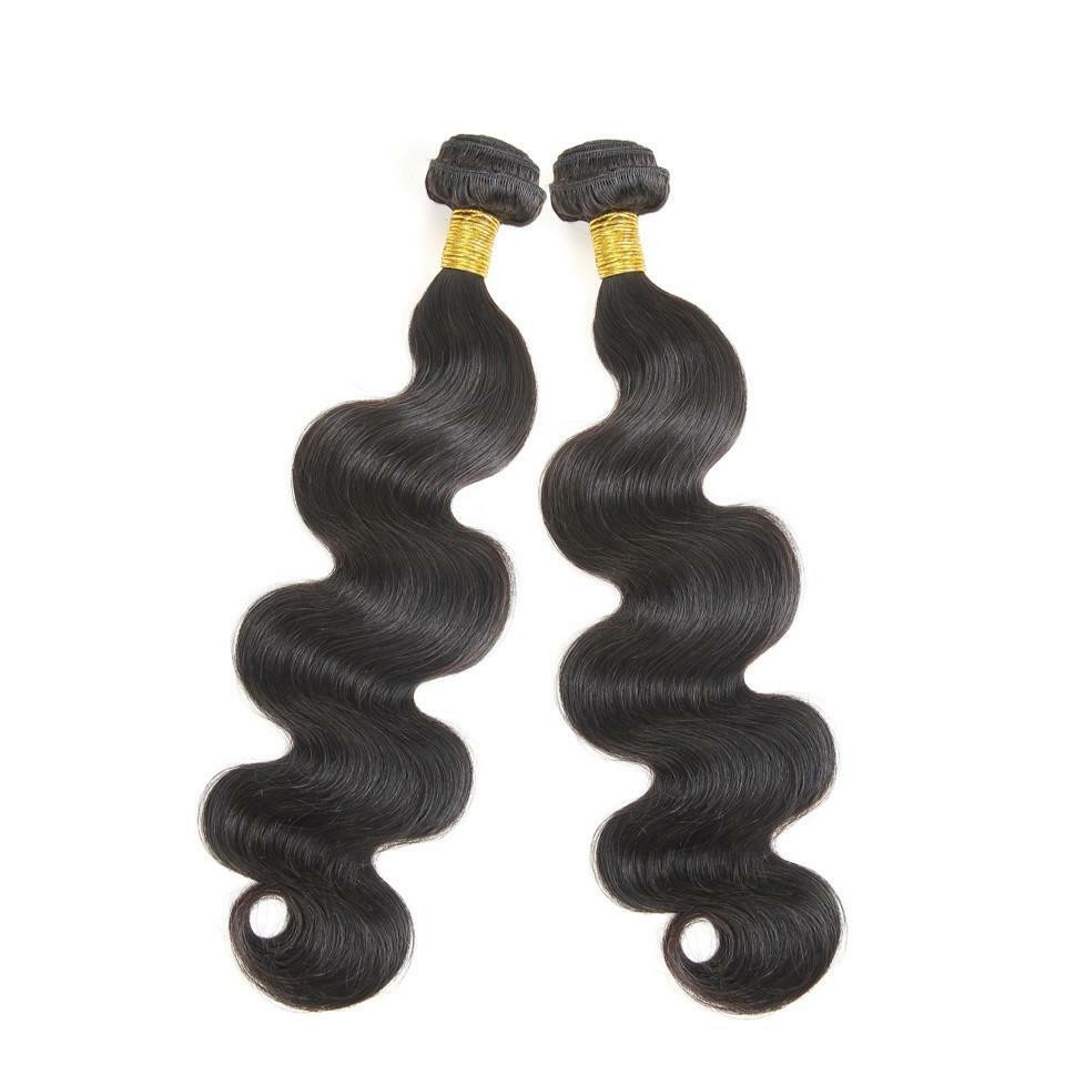 Brazilian & Indian Human Hair Weave Virgin Remy Sew In Body Wave 2 Bundles