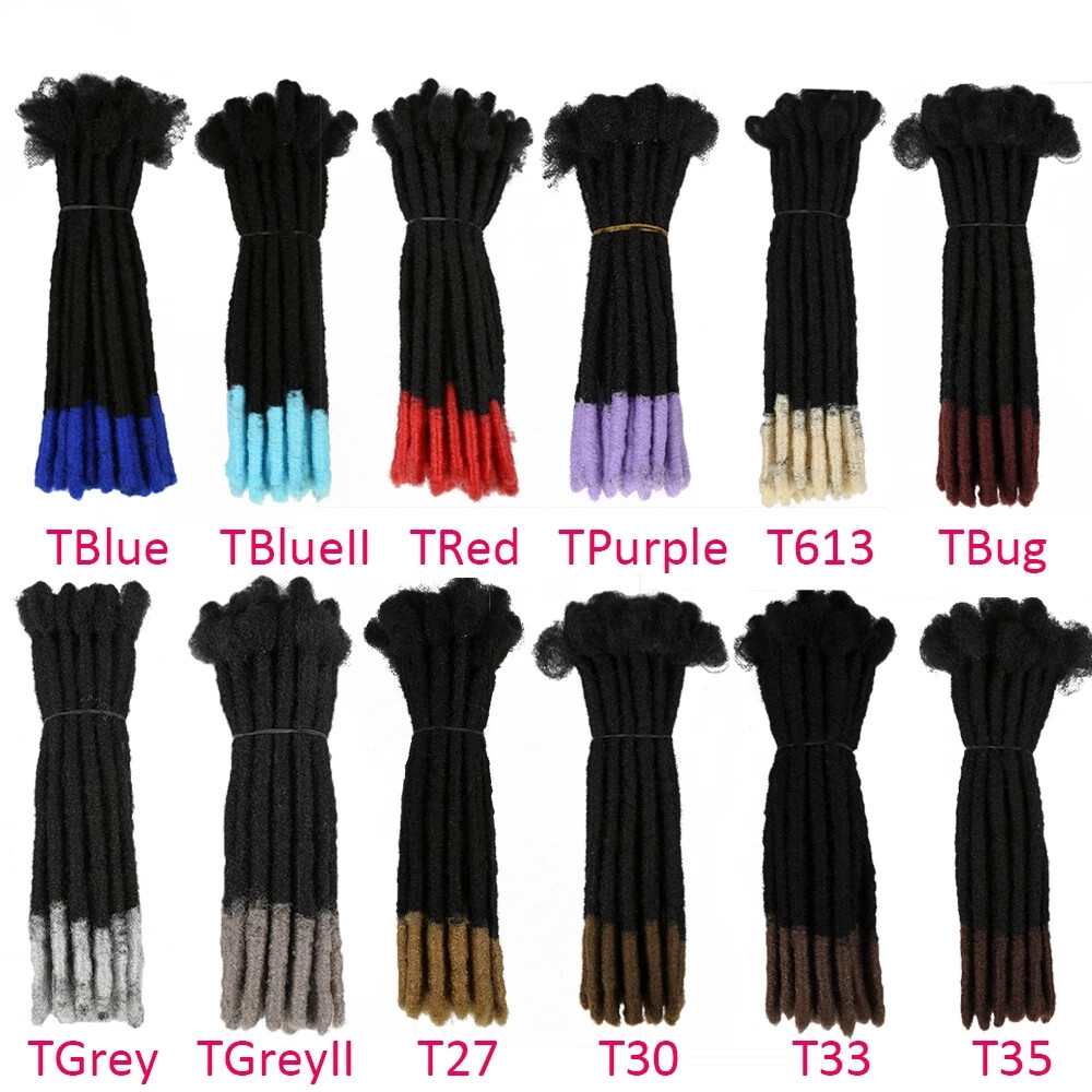 100% Real Human Hair Dreadlock Extensions for Man/Women Full Head Handmade