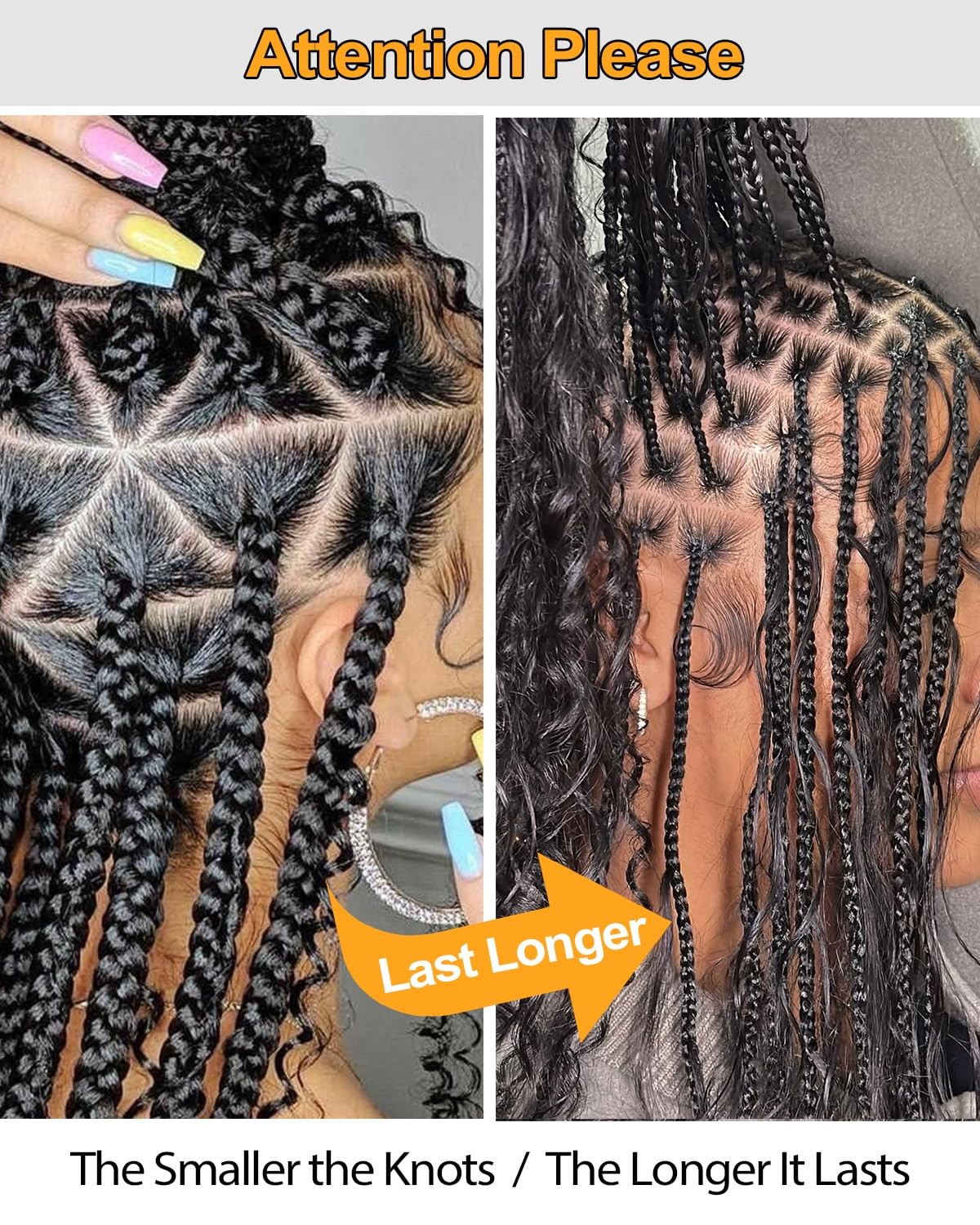 BEEOS #1 Jet Black Boho Hair for Braiding, Deep Wave Bulk Human Hair for Knotles
