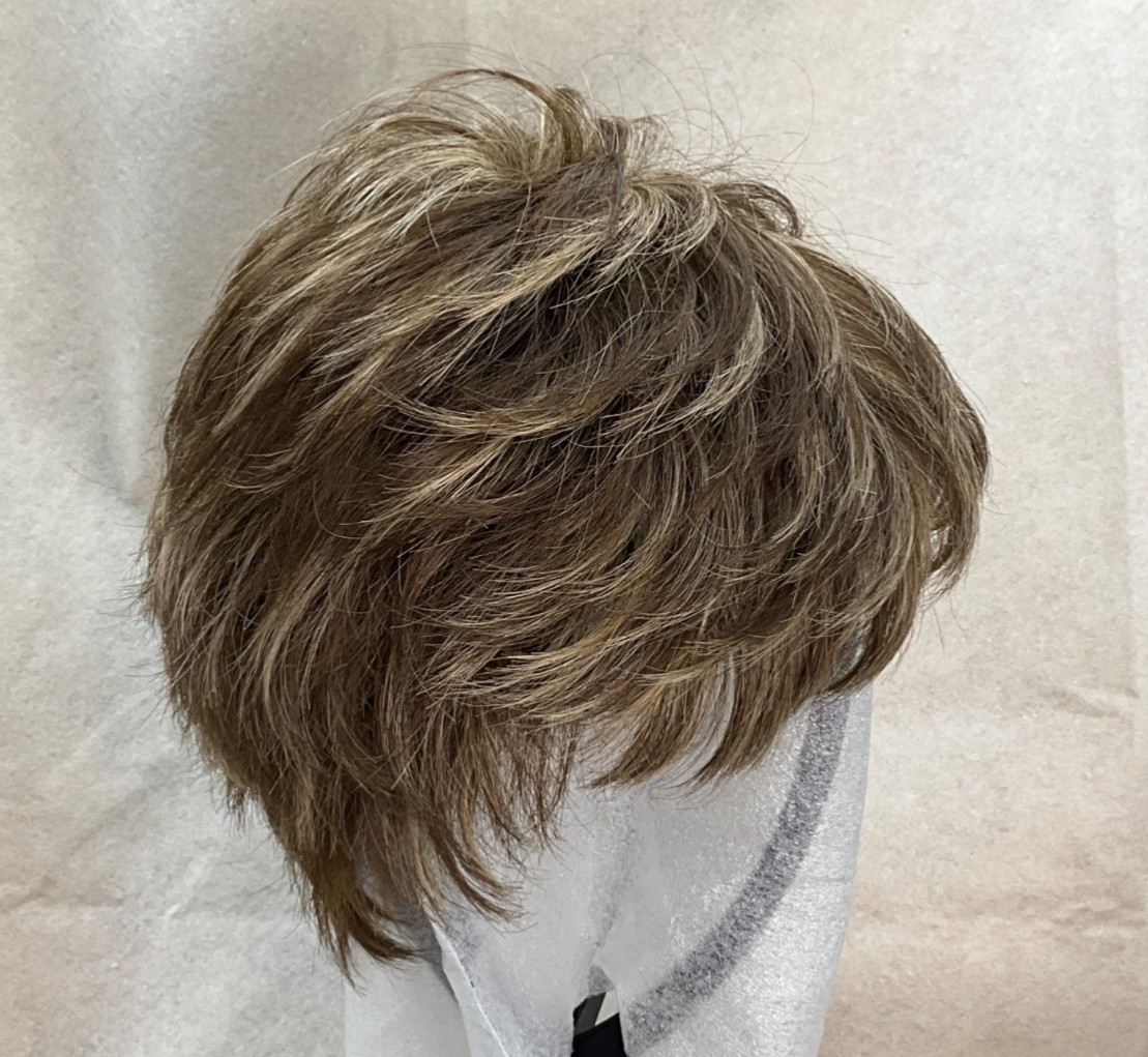 Rene of Paris Zoe 2349 ICED MOCHA Synthetic Bob Wig Classic Cap Frosted
