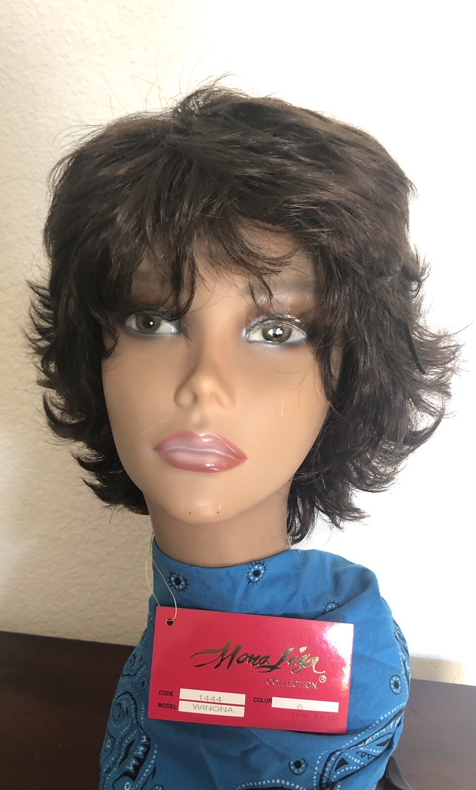 Retro (mid 1990s) Mona Lisa “Winona” Wig 1444 Color 6, New, READ DESCRIPTION