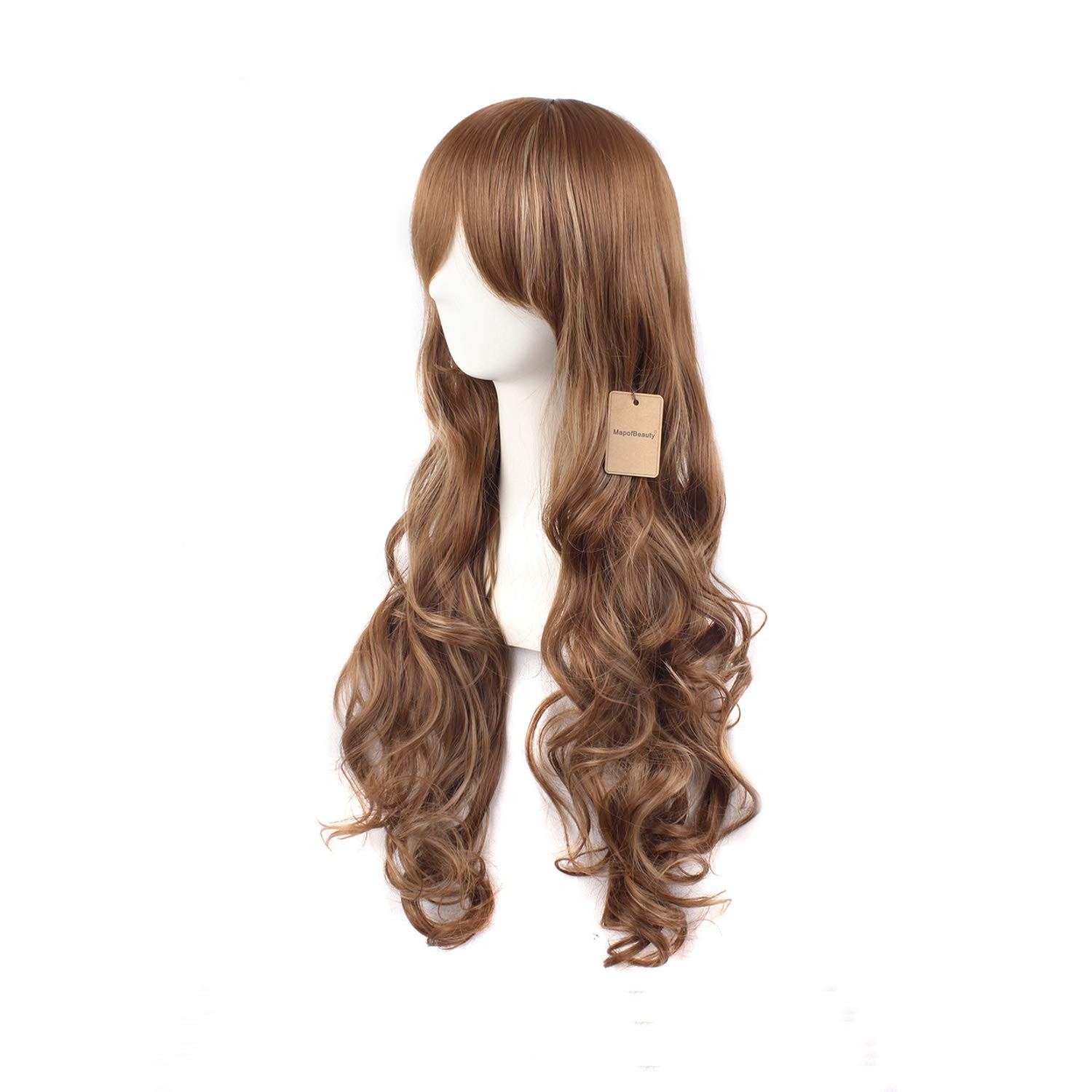 MapofBeauty Multi-color Lolita Long Curly Clip on Ponytails Cosplay Wig