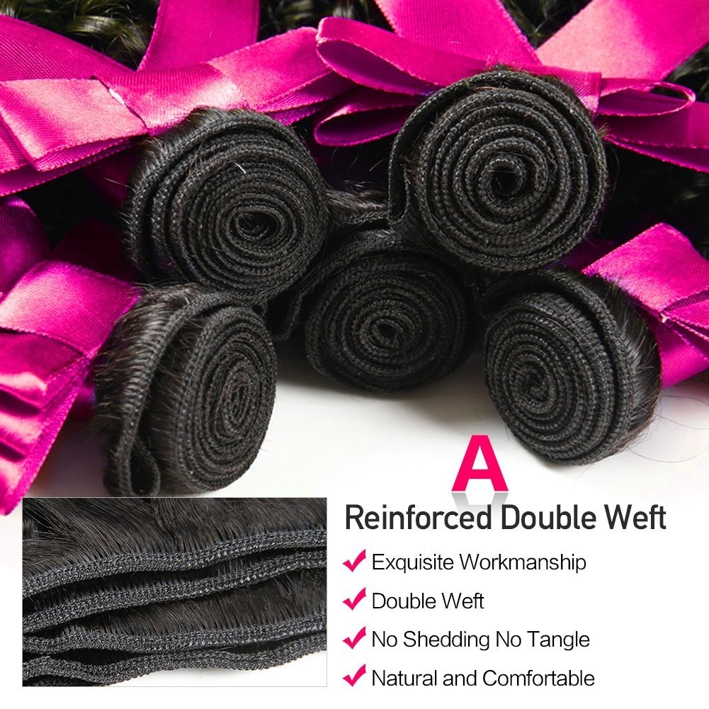 3 Bundle Brazilian Curly Hair – Unprocessed & Tangle-Free, 12-16 Inch