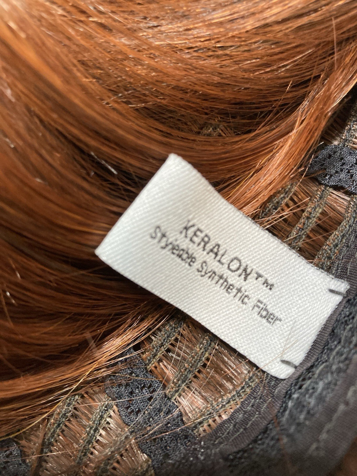 Lux Hair Auburn Bob Style Bangs Keralon Fiber Straight Adjustable Wig