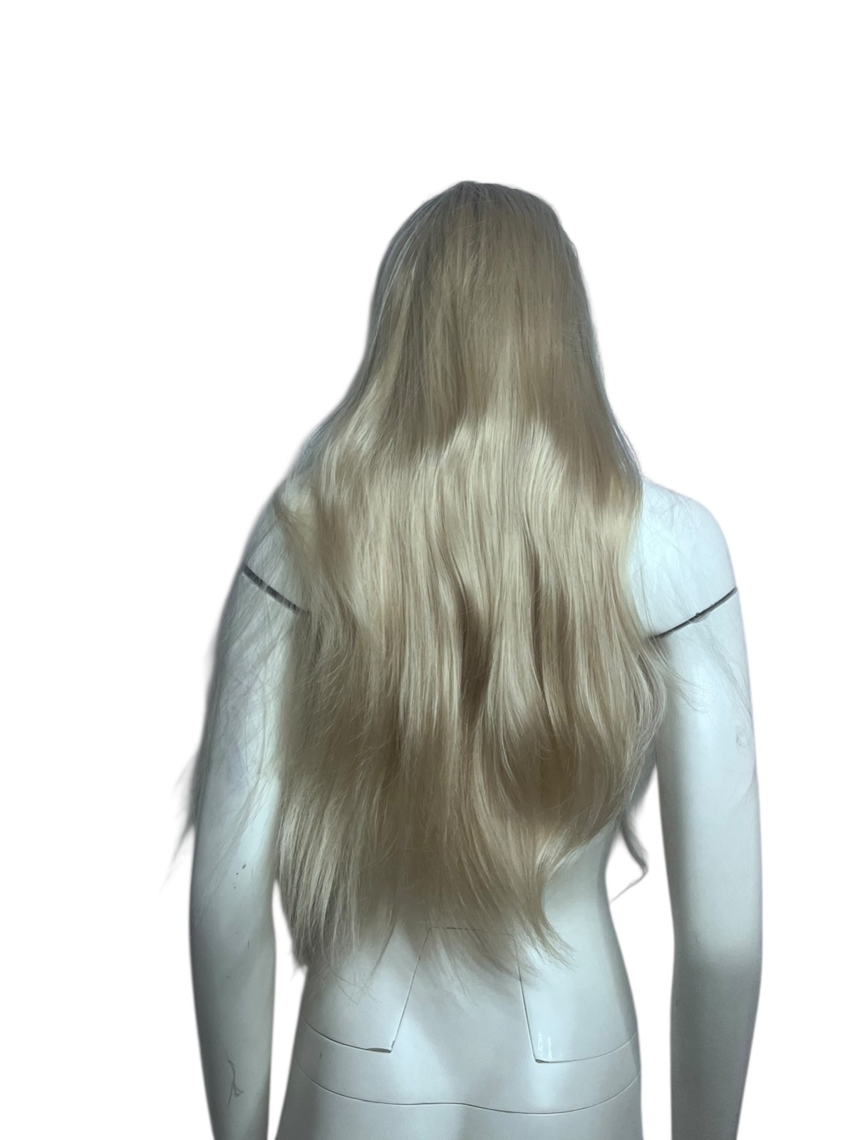 Blonde Ombre Long Synthetic Wig Brown Root Long Slight Wavy 30″