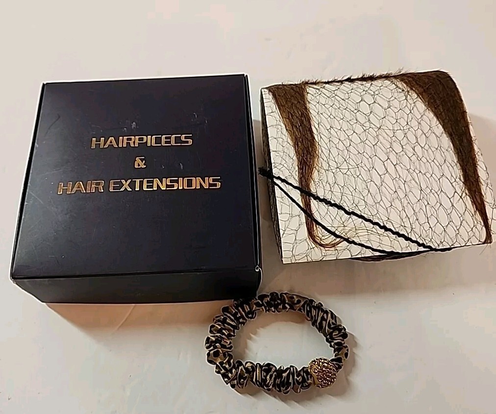 100% Human Hair Clip in Bangs Extension Front Hair Piece Light Brown Remy