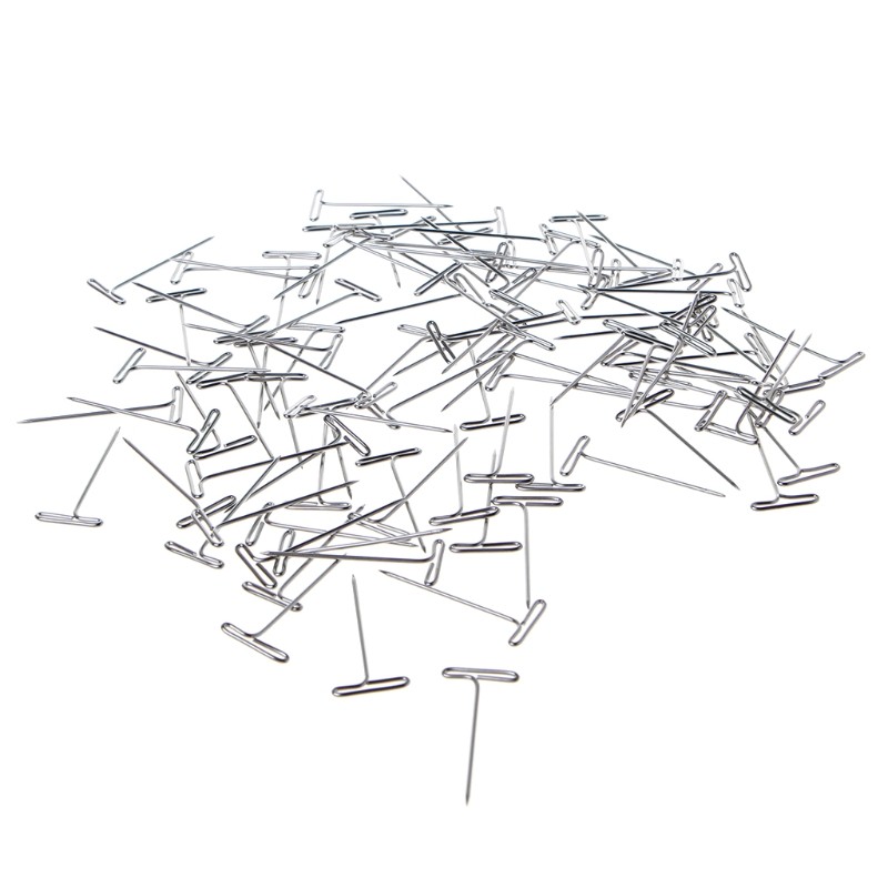 100 Pcs for T Pins Needle For Wig On Foam for Head Style for Head Sewing Hair Sa