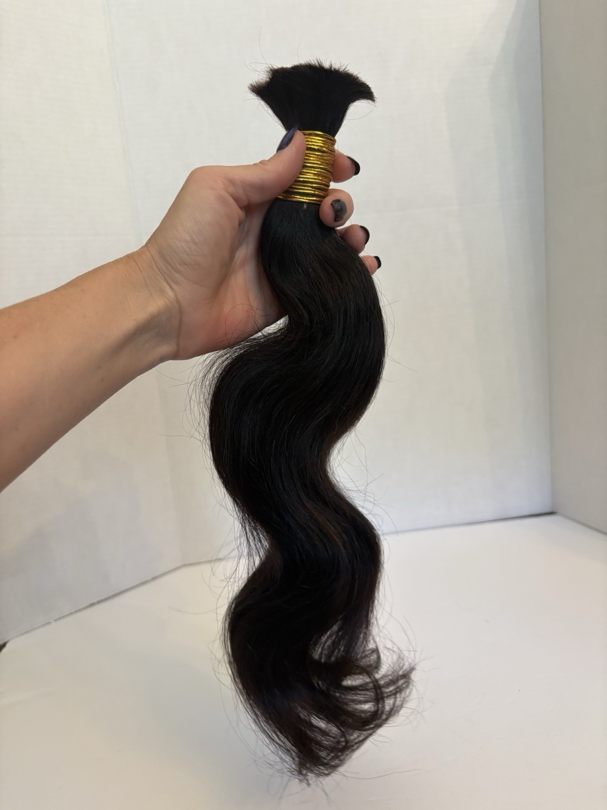 New Real Hair Bundle Indian Body Wave 1B Natural 18″ Black Brown