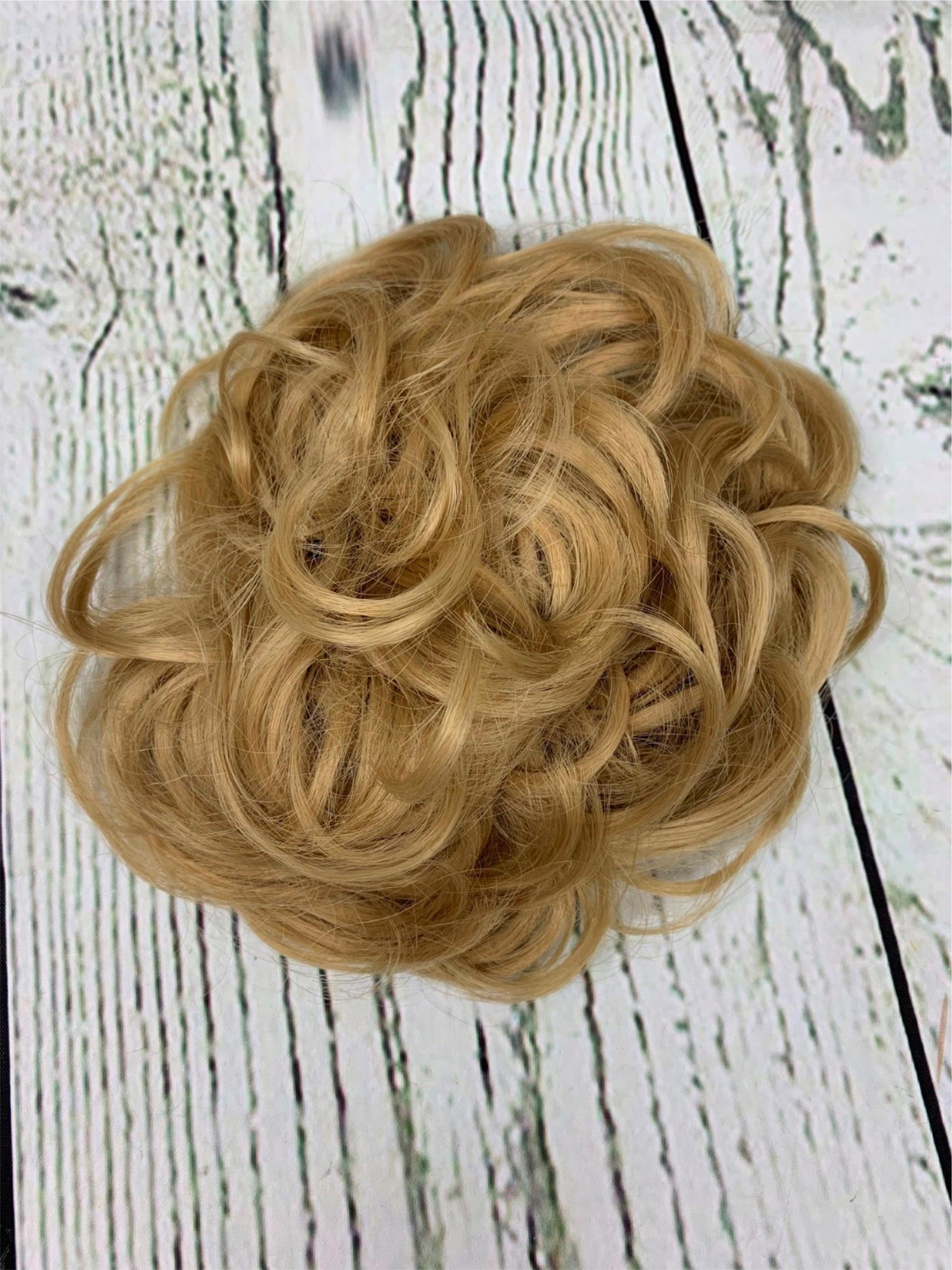 Messy Bun Hair Piece Thick Scrunchies Hair Extensions Ponytail Hair Ash Blonde