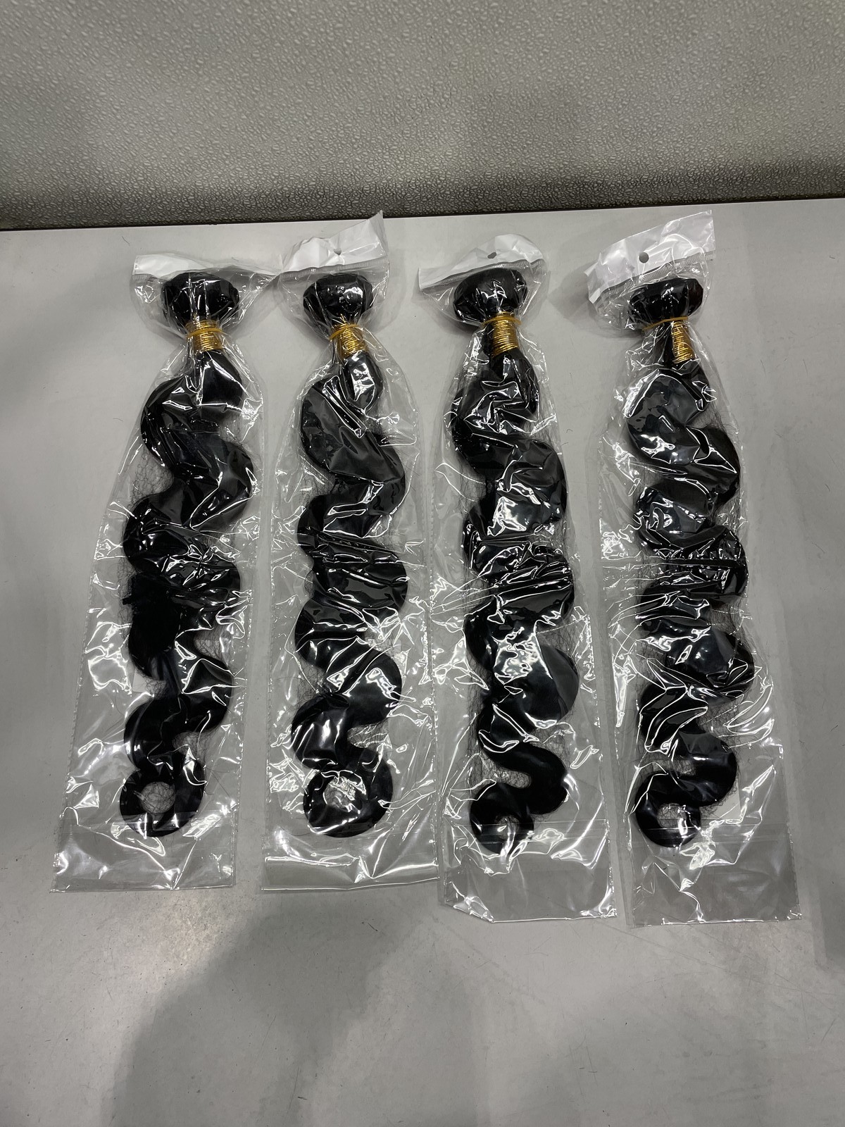 PerisModa Brazilian Black Body Wave Human Hair Weave 4 Bundles 24″24″26″26″