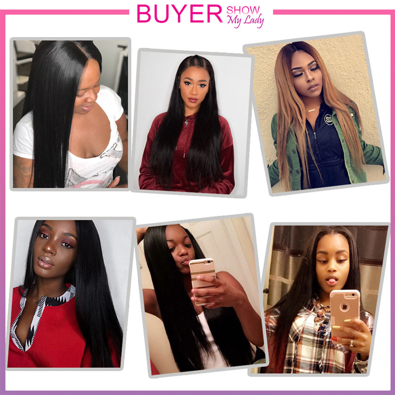 400G Peruvian Virgin Human Hair Extensions Weave Body Wave Straight 4 Bundles US