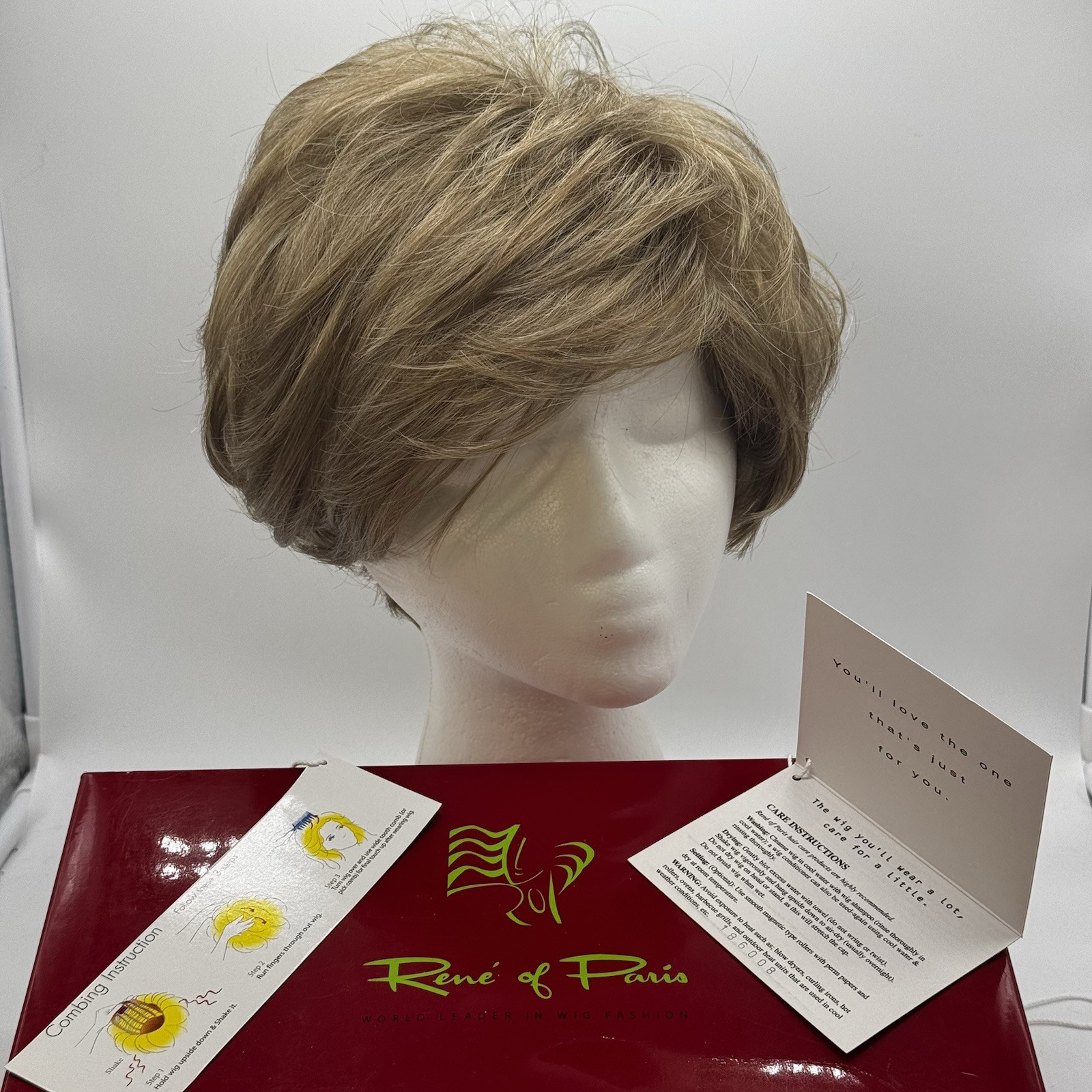 GIA Wig by RENE OF PARIS Spring Honey 2359 Pretty Pixie Cut Thailand w/ Box Tags