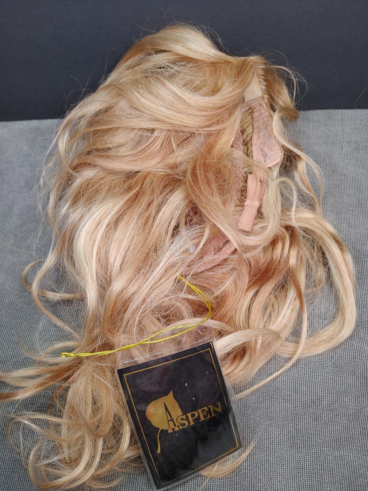 Aspen Human Hair Wig Mono Top Hand Tied Wavy Golden Blonde – New-Needs TLC