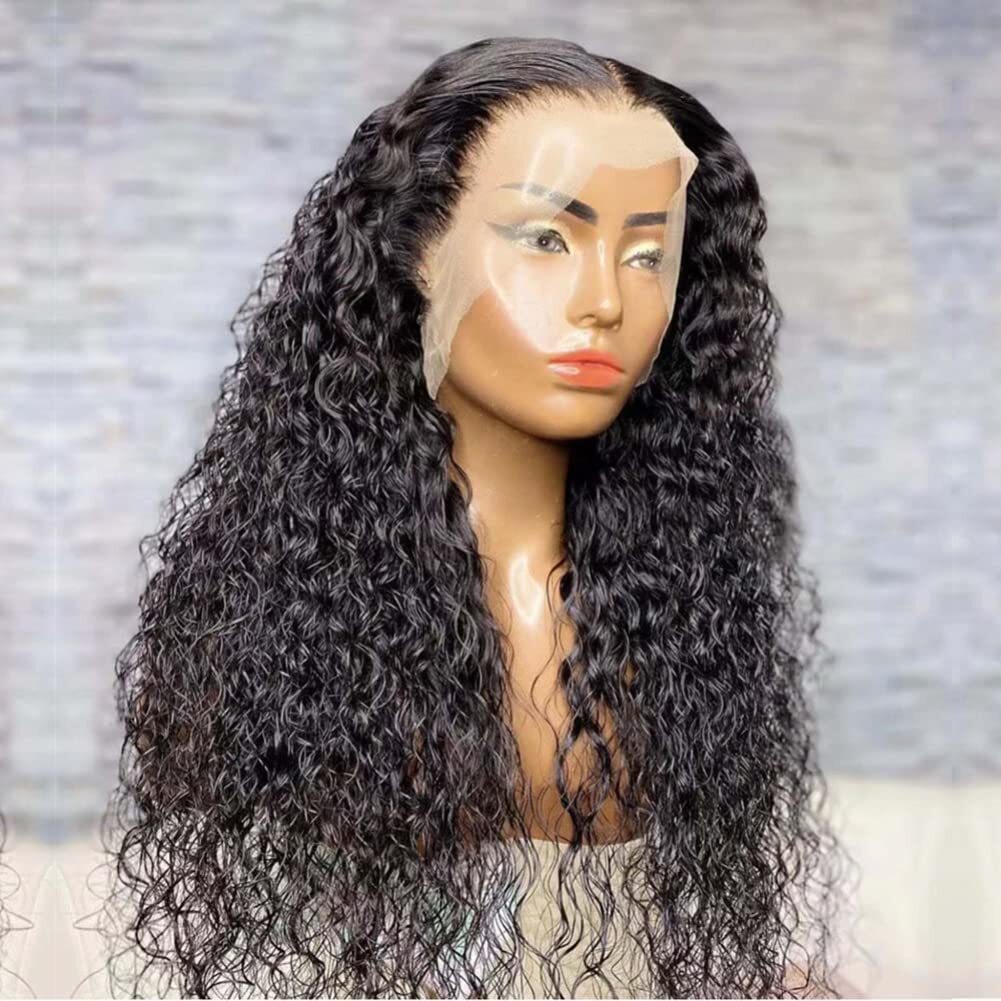 5×5 Silk Top Full Lace Human Hair Wig Water Wave Pre Plucked Silk Base Full Wig