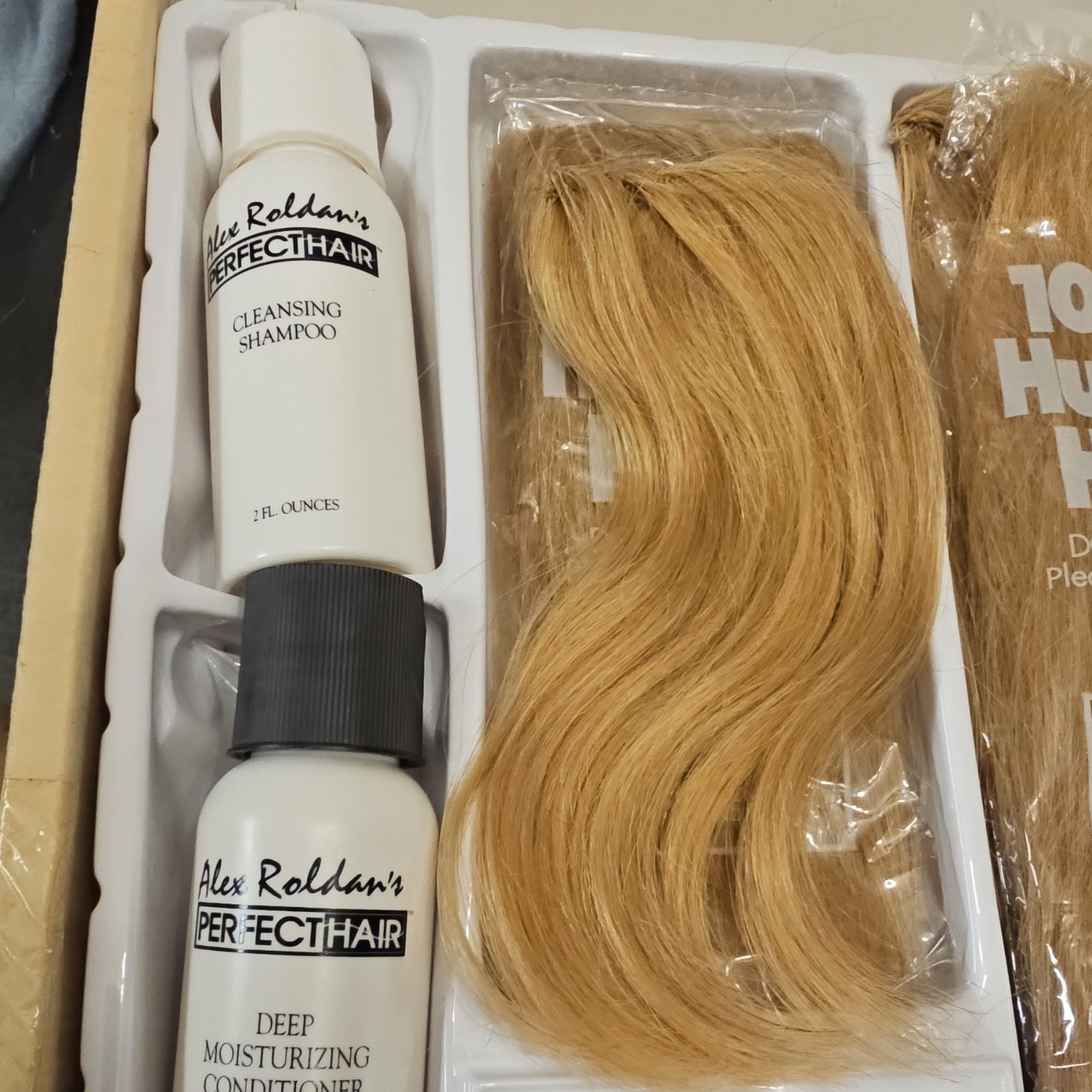 Alex Roldan’s Perfect Hair 100% Human Hair Clip-In Extension Golden Blond 8 in