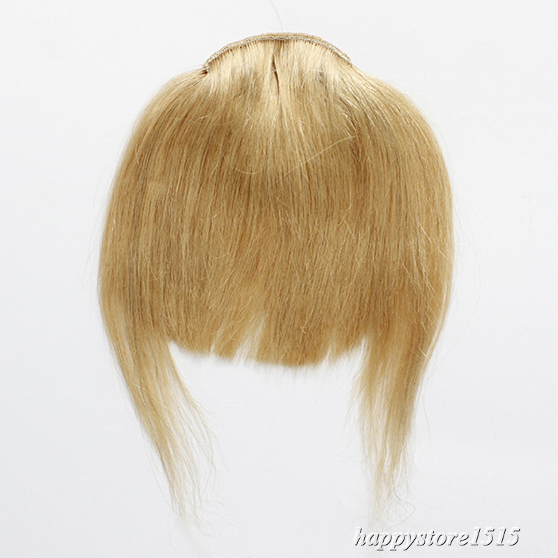 Clip in Front Bangs Clip on Fringe Hair Extensions Real Remy Human Hair Straight