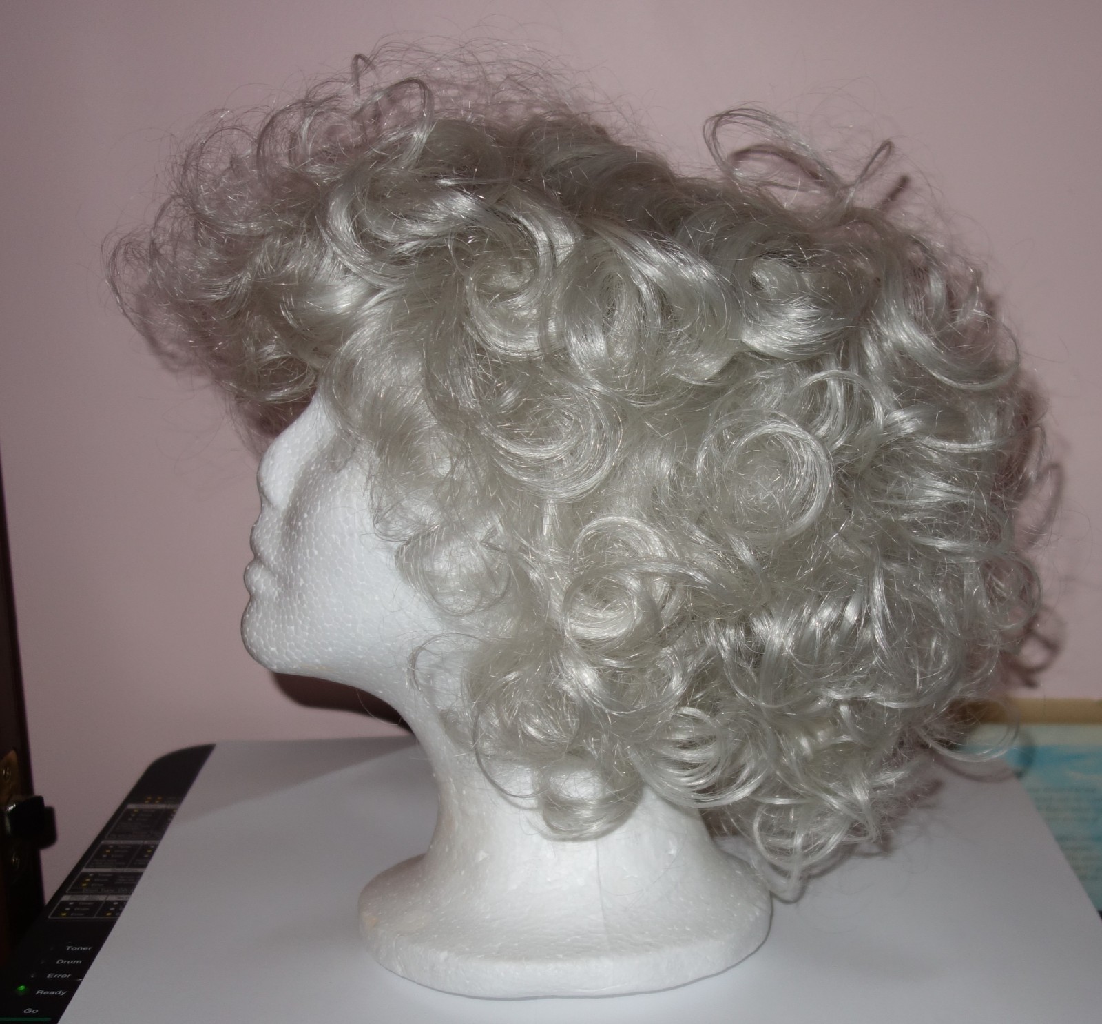 Envy Kenya Lace Front Cap Curly Wig – Color #60 White – NWOT #3