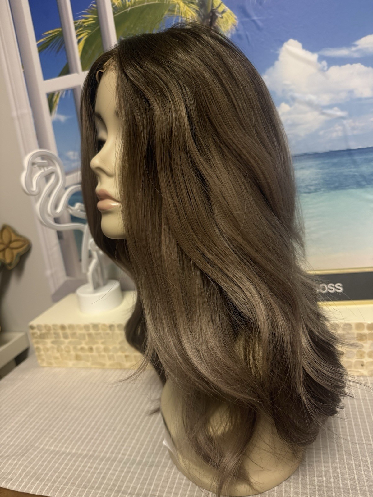 Chelsey Smith Crowns Farryn Lavender Smoke Large Wig EUC With Satin Bag & Box